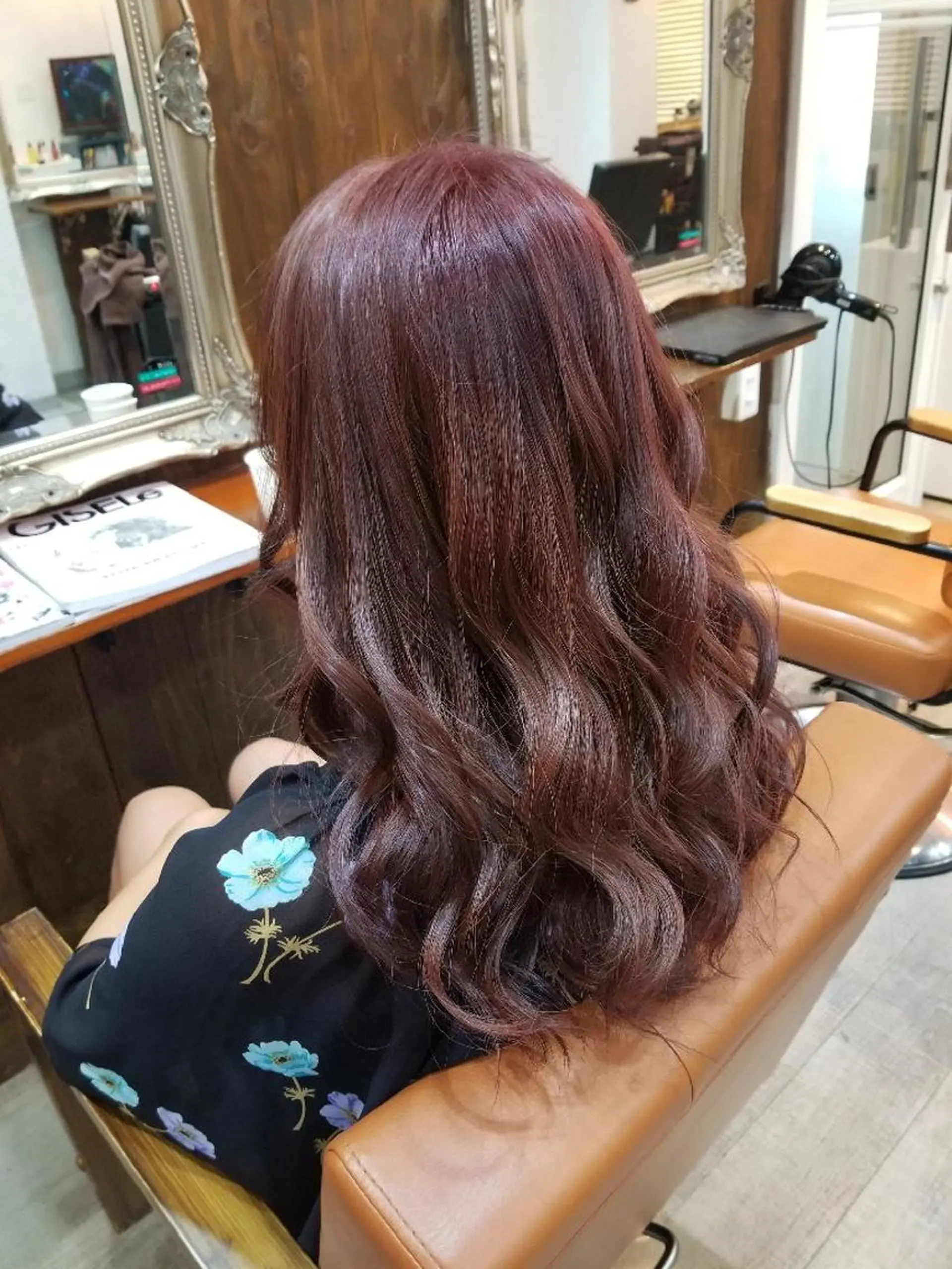 セミロング カラー ヘアカラー トリートメント bathair 持田侑祐のヘアスタイル