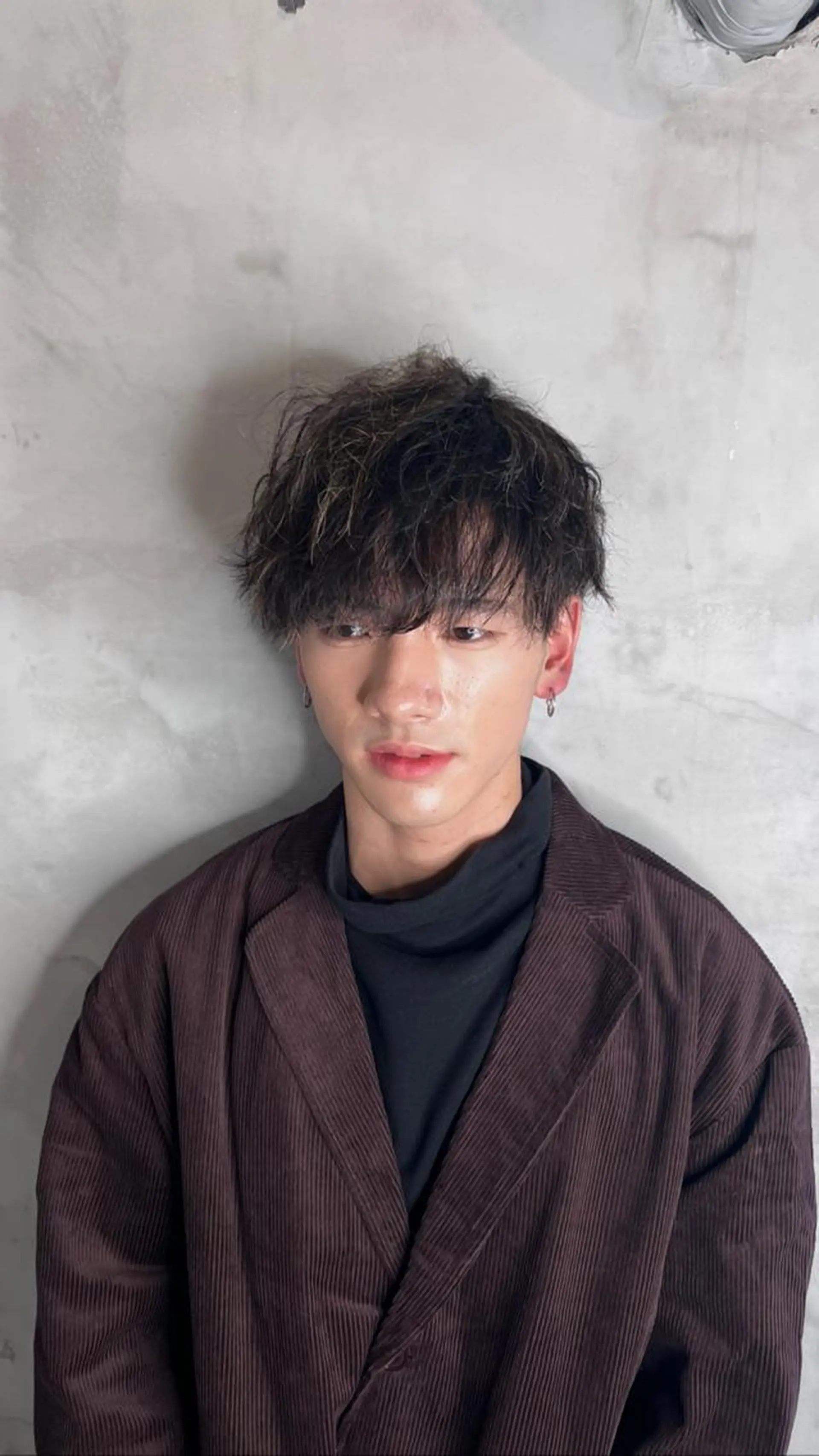 ショート カラー パーマ メンズ メンズハイライト マッシュ ハイライトカラー ハイライト ショートヘア カット パーマ メンズパーマ /SUNAOのヘアスタイル