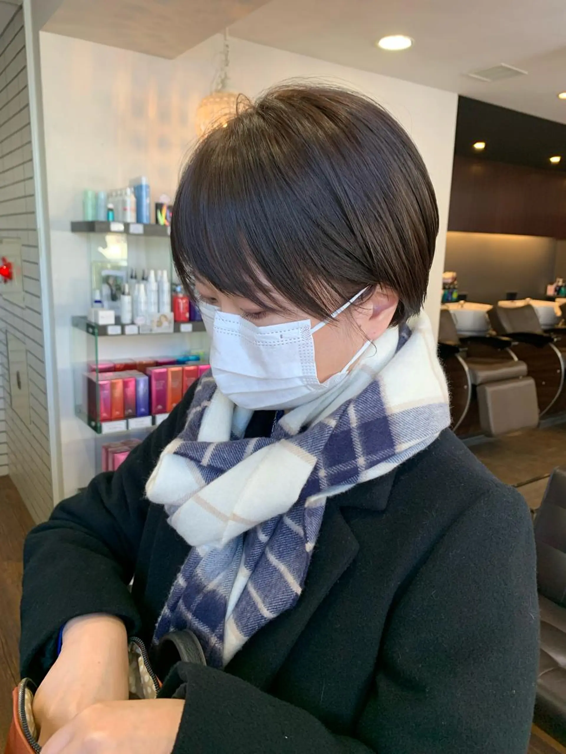 ショート 縮毛矯正/ショート/ レイヤー/畑中正敏のヘアスタイル