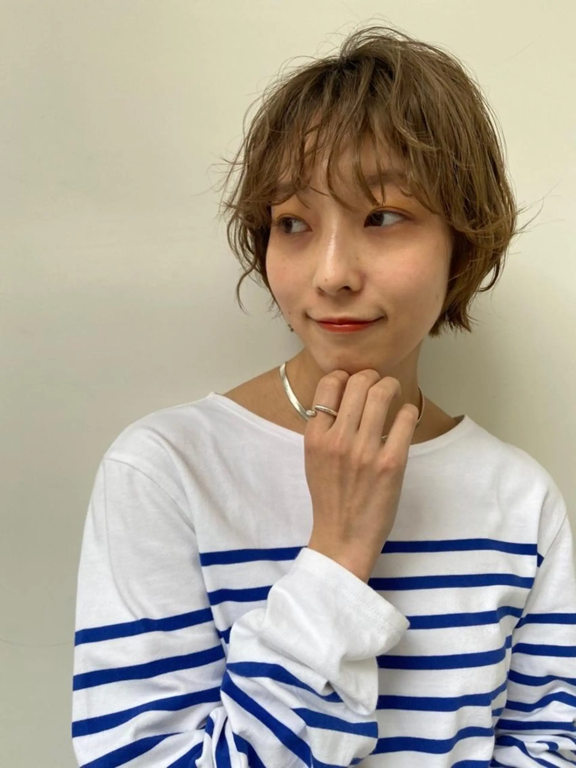 ミディアム カラー パーマ ショートボブ ミディアムパーマ アディクシーカラー ブリーチ ケアブリーチ カット ヘアカラー トリートメント CEINE【セーヌ】 三軒茶屋のヘアスタイル