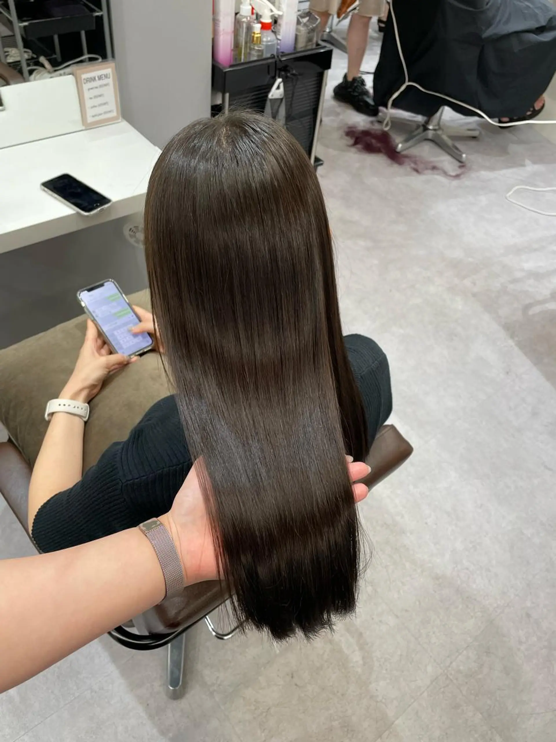 セミロング カット 縮毛矯正 トリートメント 髪質改善/縮毛矯正 /青山　早希🐾のヘアスタイル