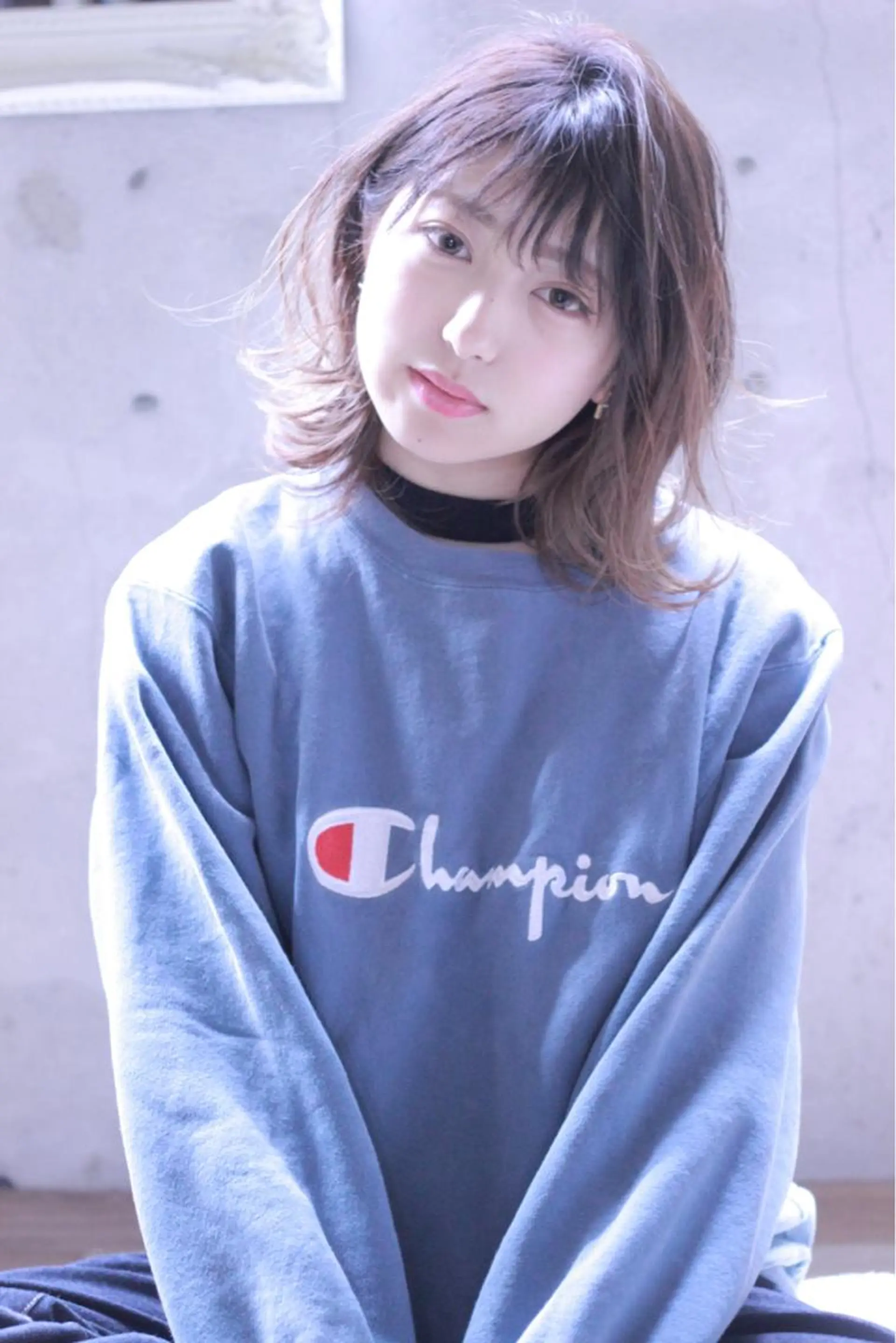 ミディアム カラー 及川 光のヘアスタイル