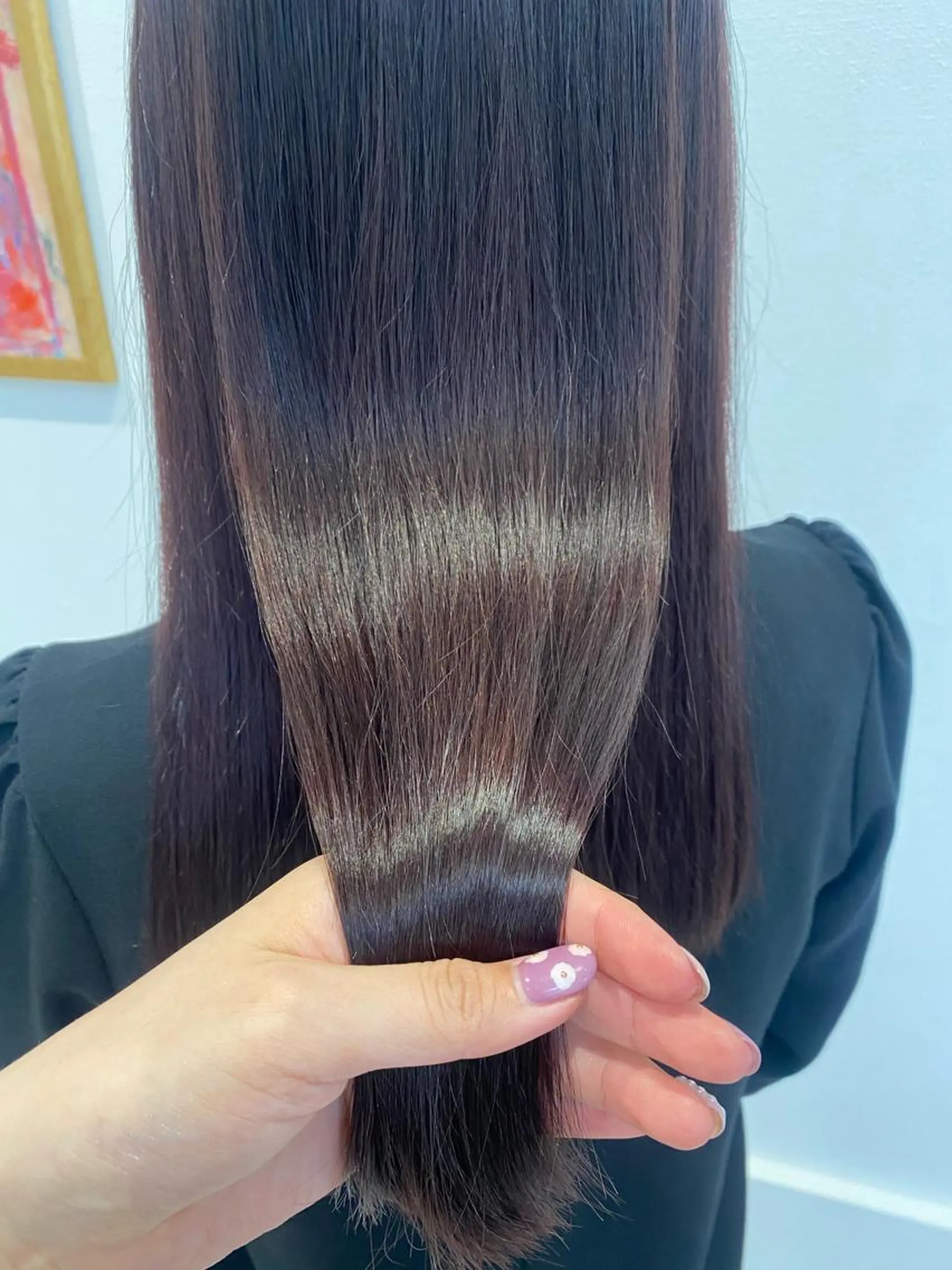 ロング ピンクブラウン カット ヘアカラー トリートメント maki💖 レイヤー/髪質改善のヘアスタイル