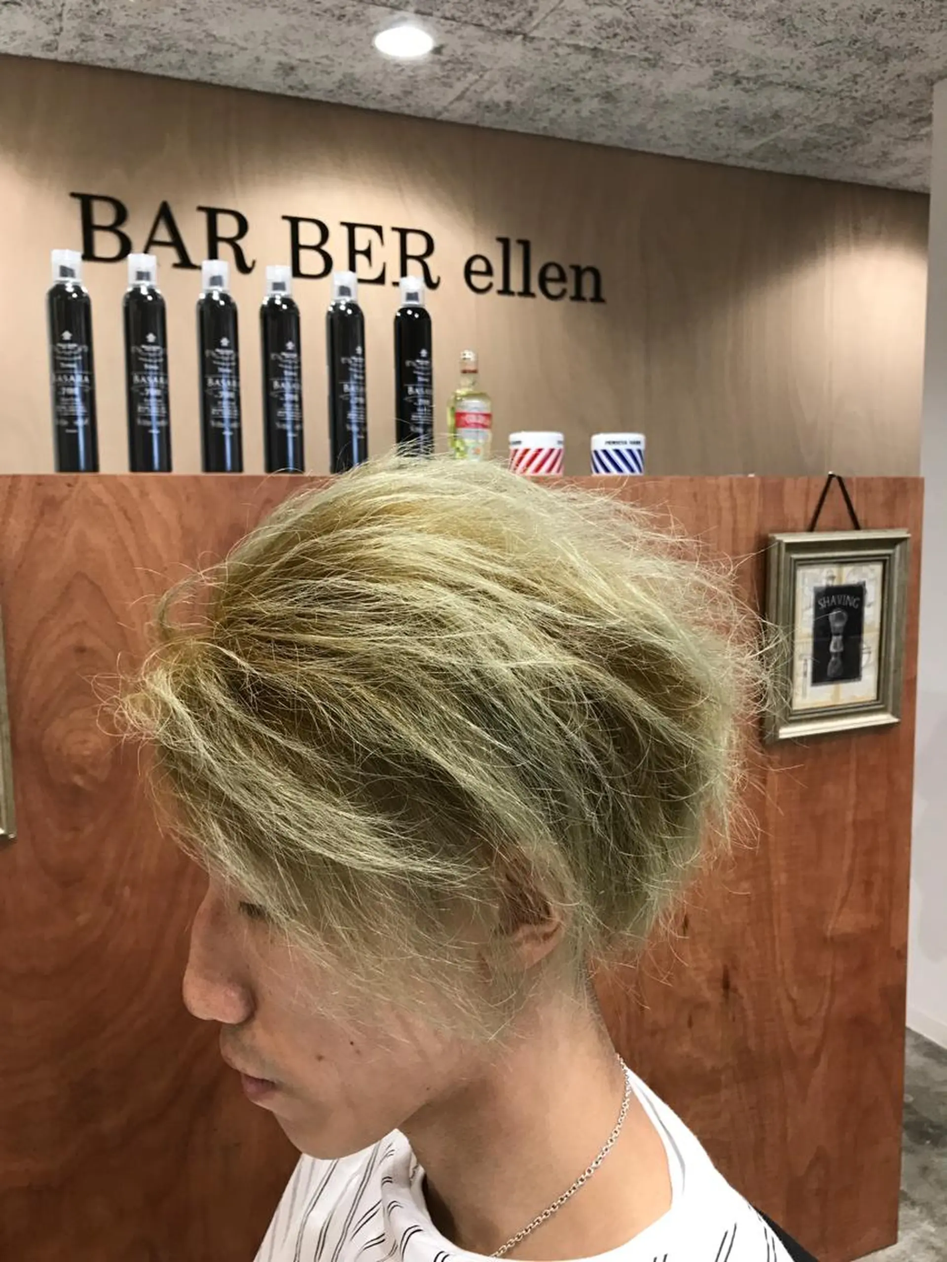 ミディアム メンズ BARBER ellenのヘアスタイル