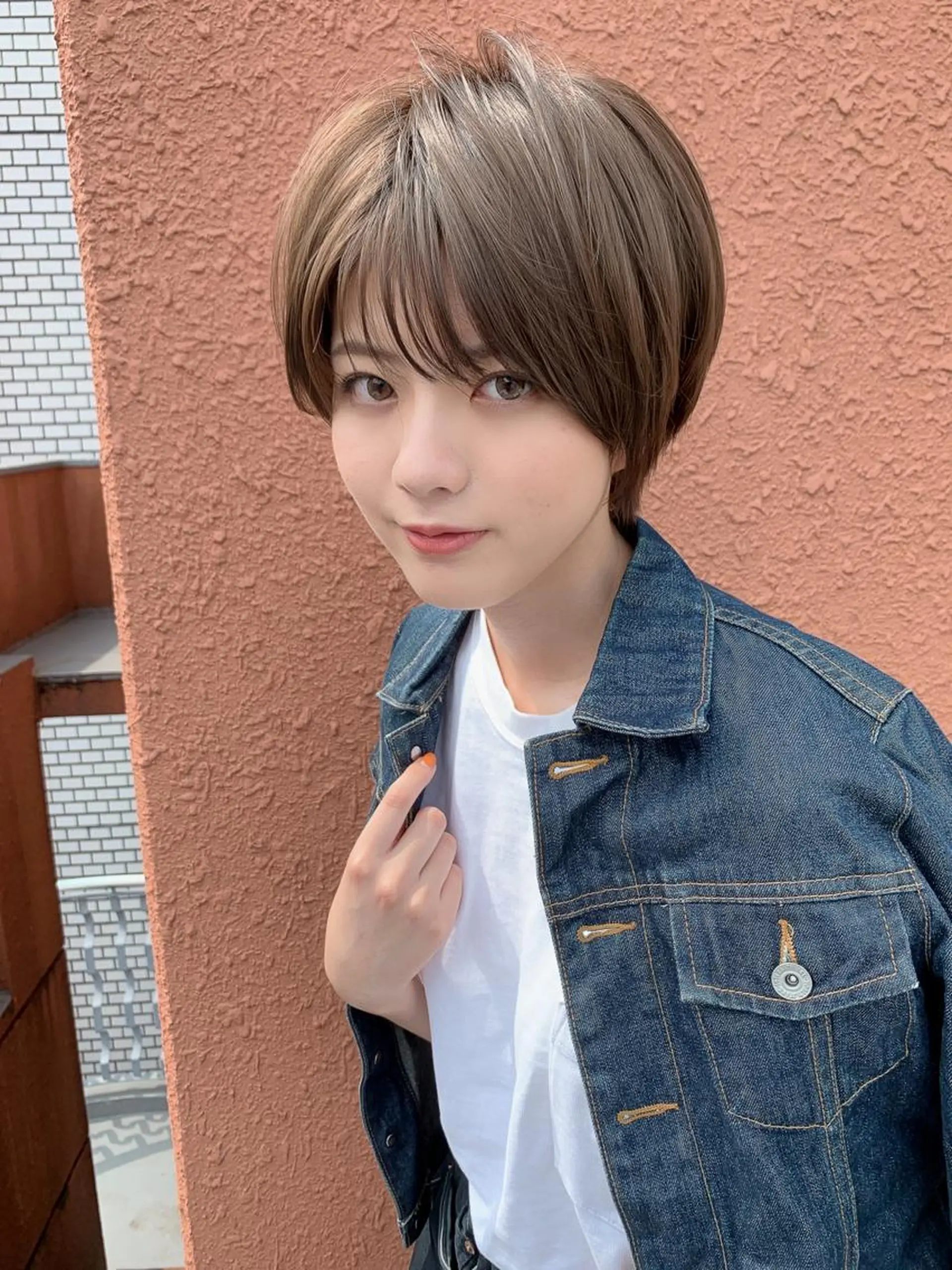 ショート カラー カット ヘアカラー トリートメント 大人可愛いレイヤー 大田のヘアスタイル