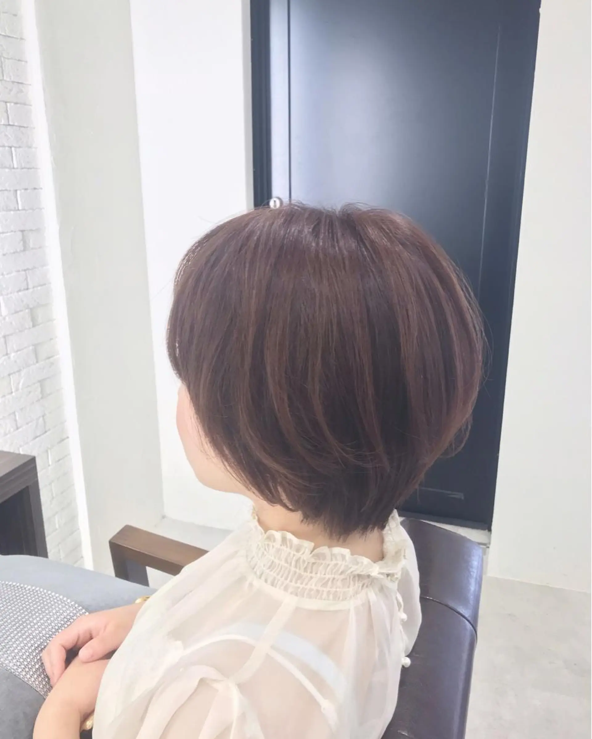 ショート カラー ブリーチ ラベンダーカラー ショートヘア カット ヘッドスパ マンツーマン/透明感 foi hairのヘアスタイル