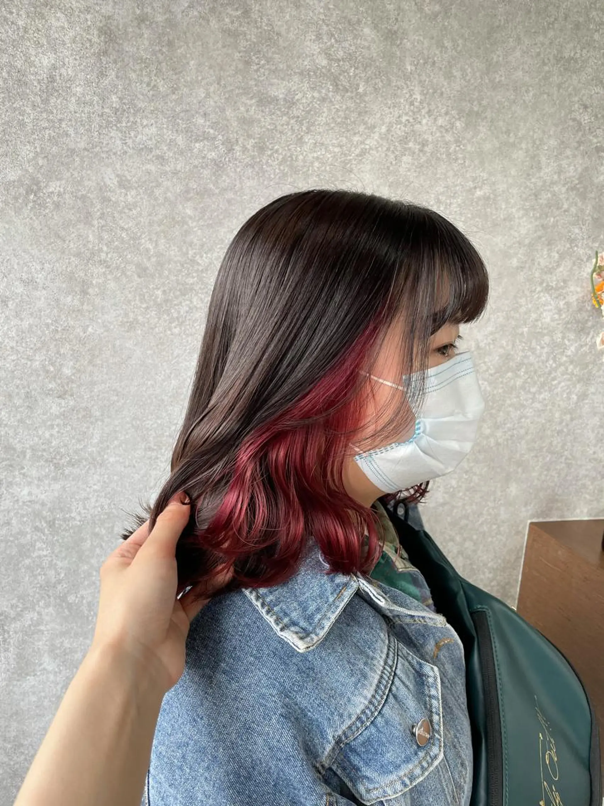 セミロング カラー ヘアアレンジ 🫧ヒシダアキ taboo.i🫧のヘアスタイル