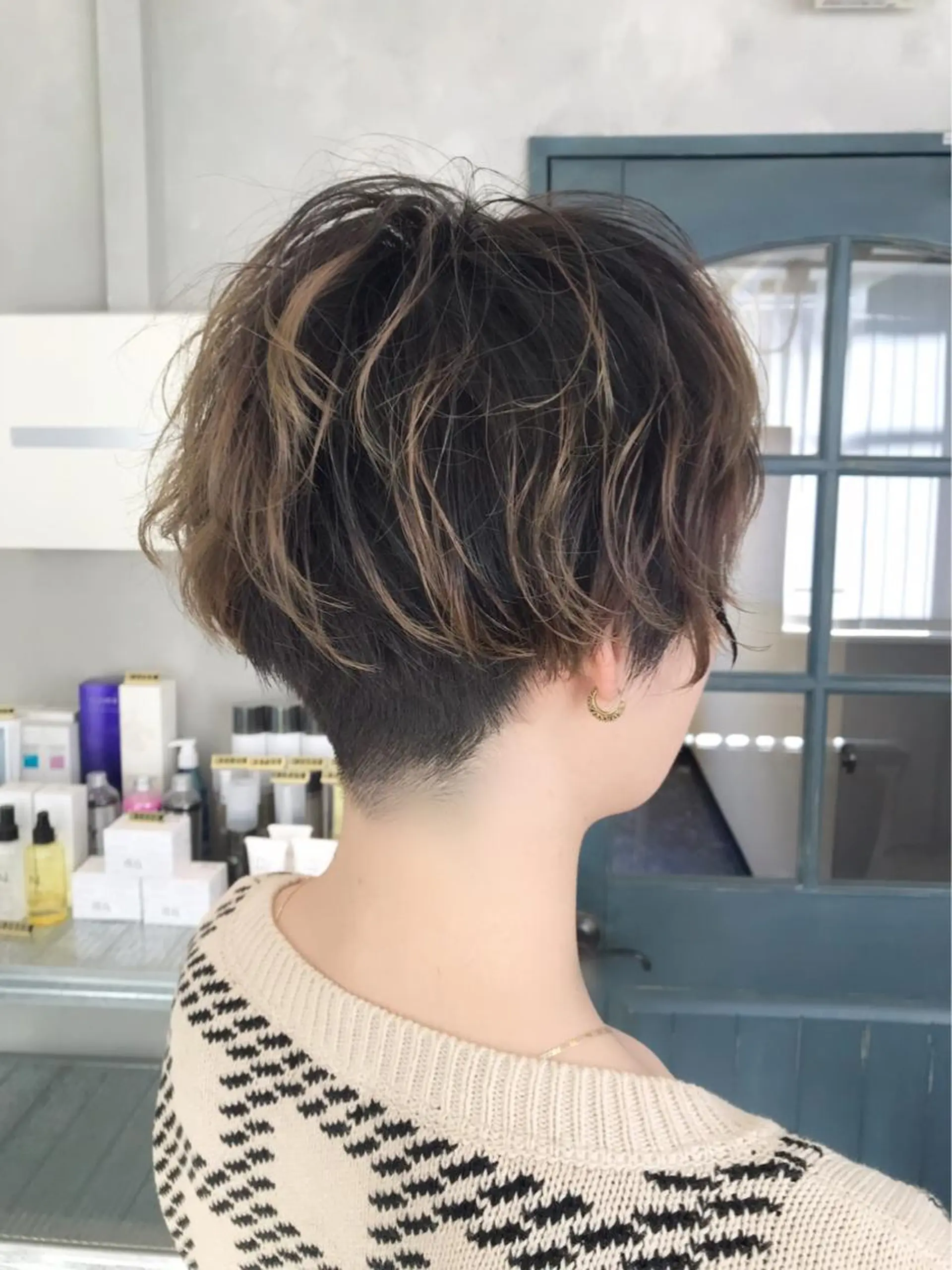 ショート パーマ ハンサムショート ショートヘア カット タカサキ ケイタのヘアスタイル