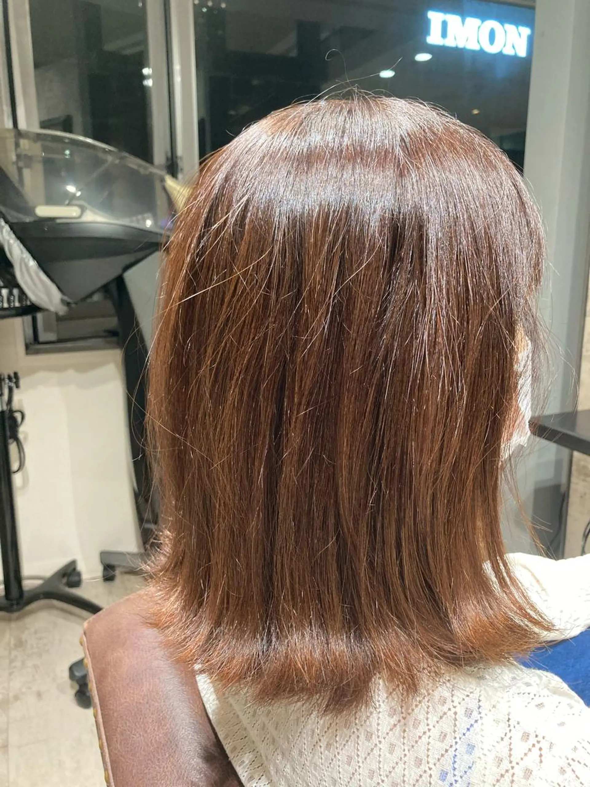 ミディアム カラー カット ヘアカラー トリートメント 浅野 順一のヘアスタイル