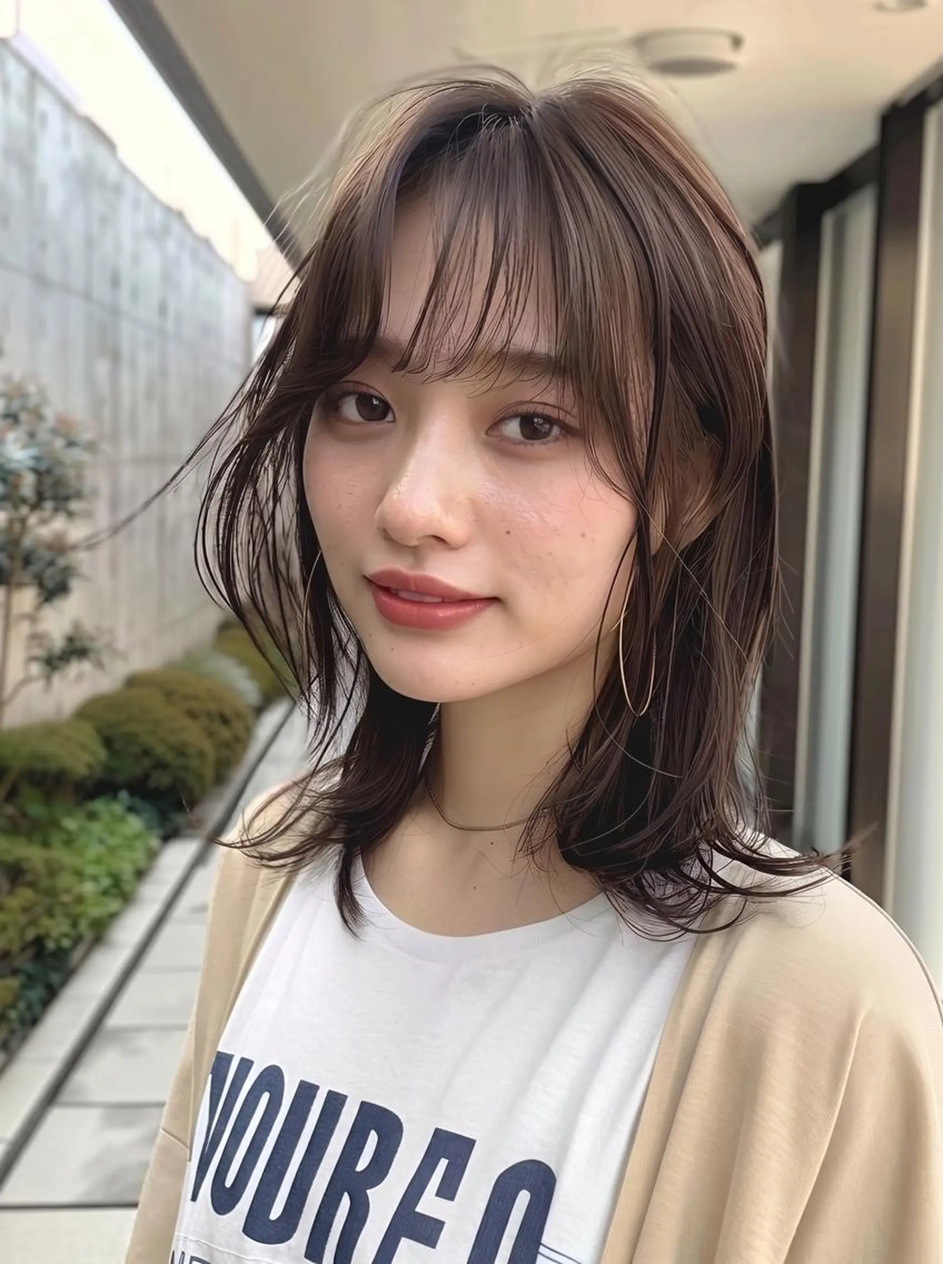 セミロング ✨ブリーチなし× 髪質改善⚡新宿駅近のヘアスタイル