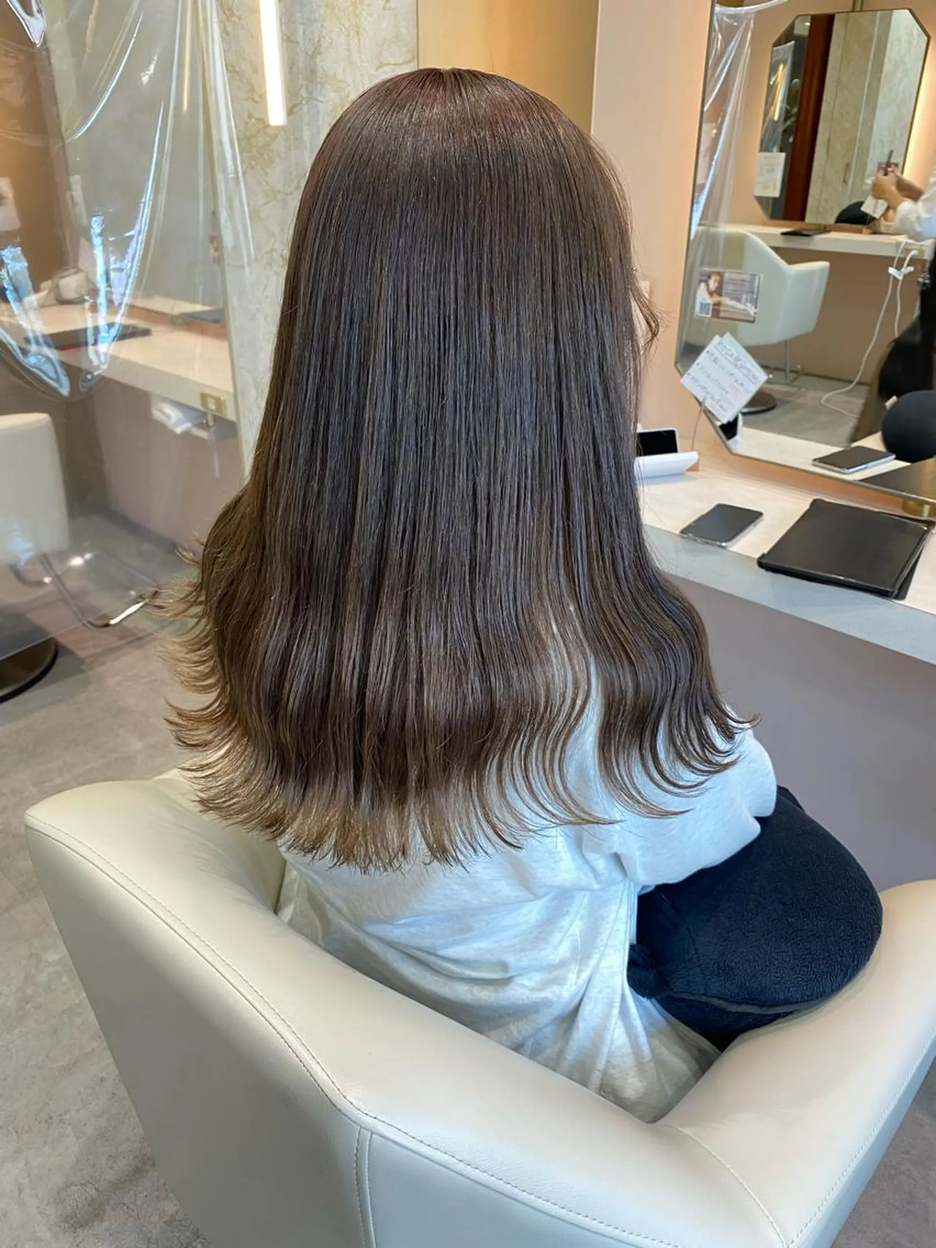 ロング カラー 店長/mao/ 前髪/顔周りカットのヘアスタイル