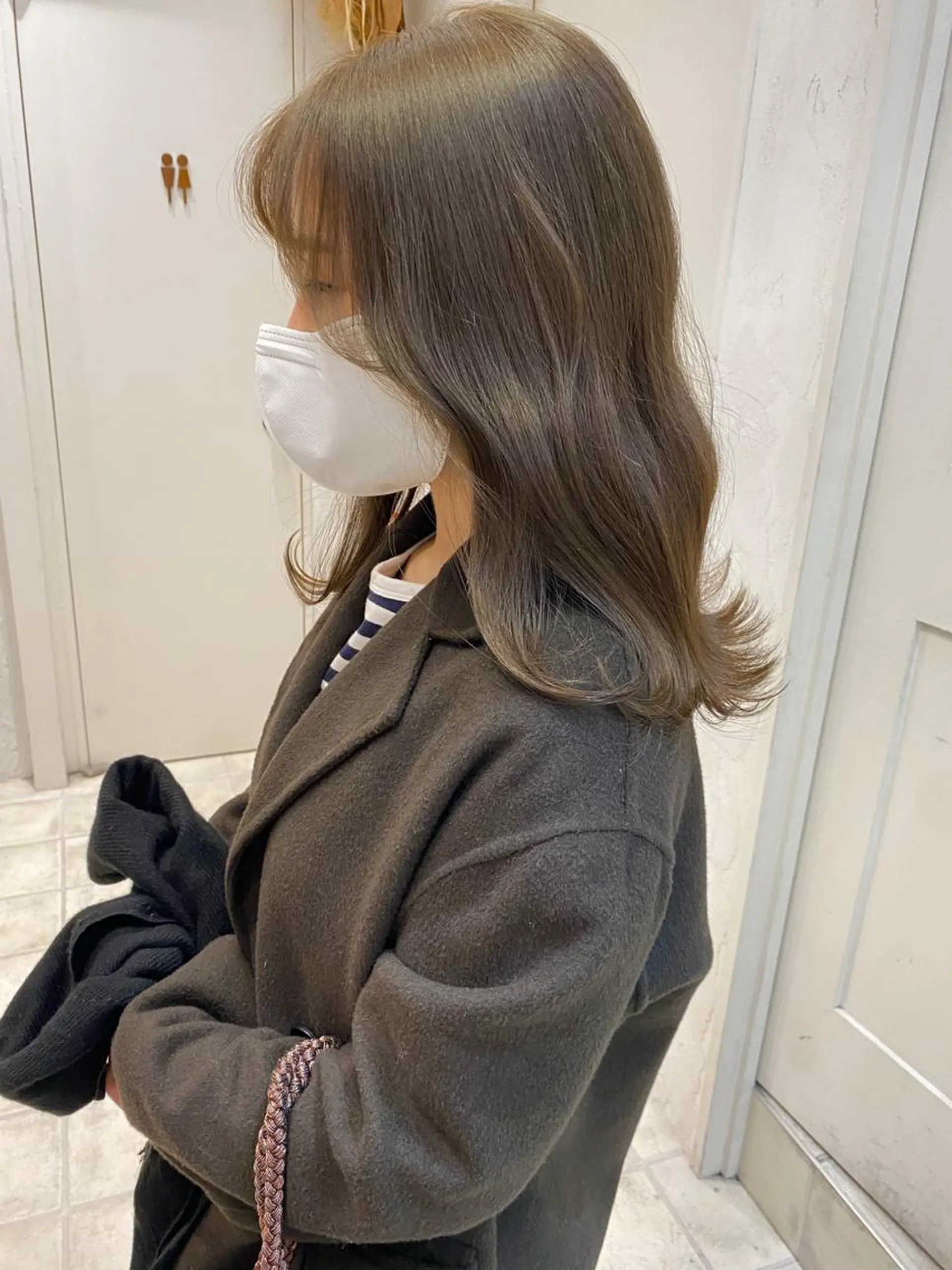 ミディアム カラー ベージュカラー オリーブベージュ オリーブカラー 🌟アレンジが似合う カラー🌟Rumiのヘアスタイル