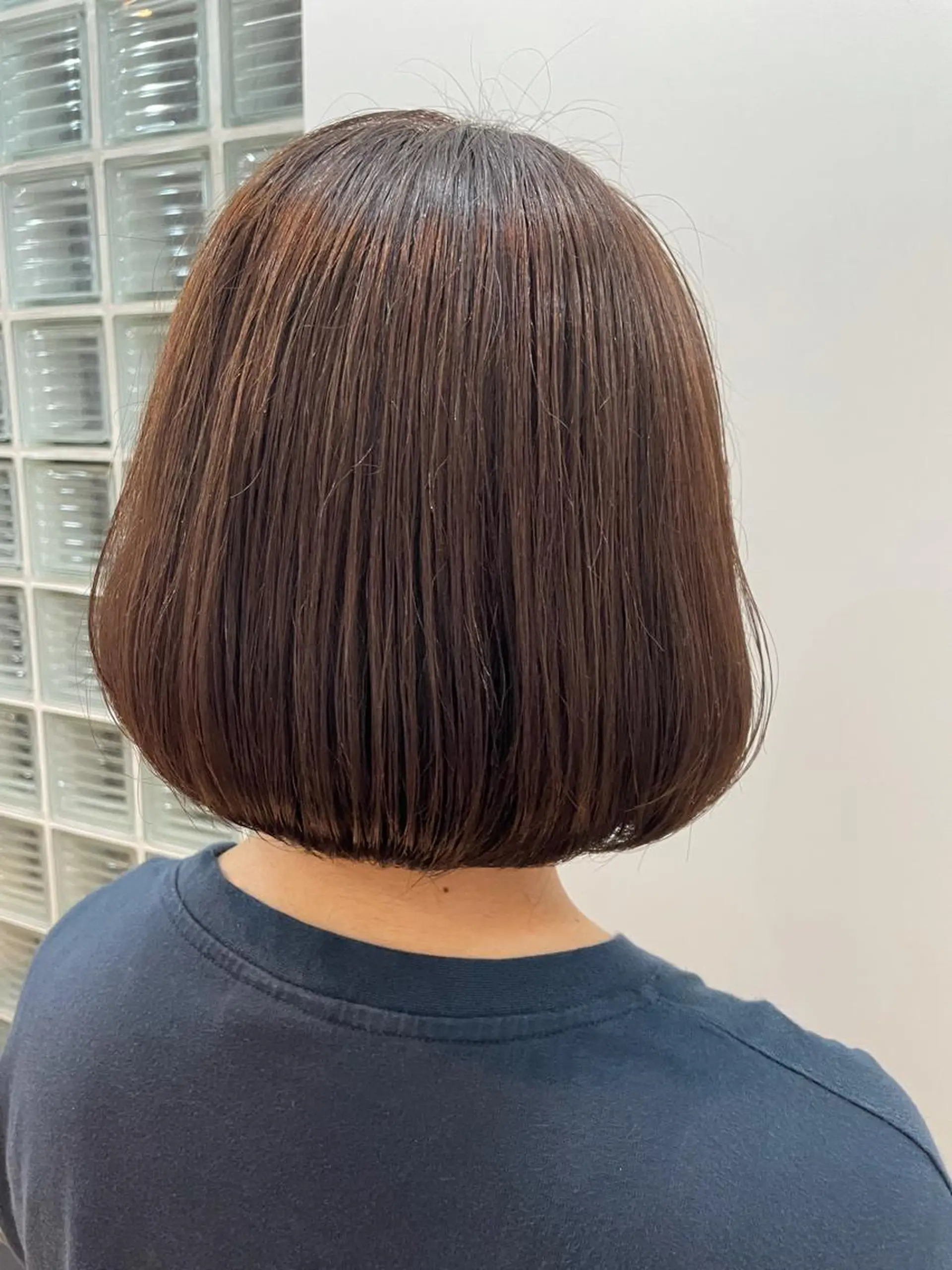 ミディアム ボブ ショート/脱白髪染め ☆宇﨑悠実のヘアスタイル