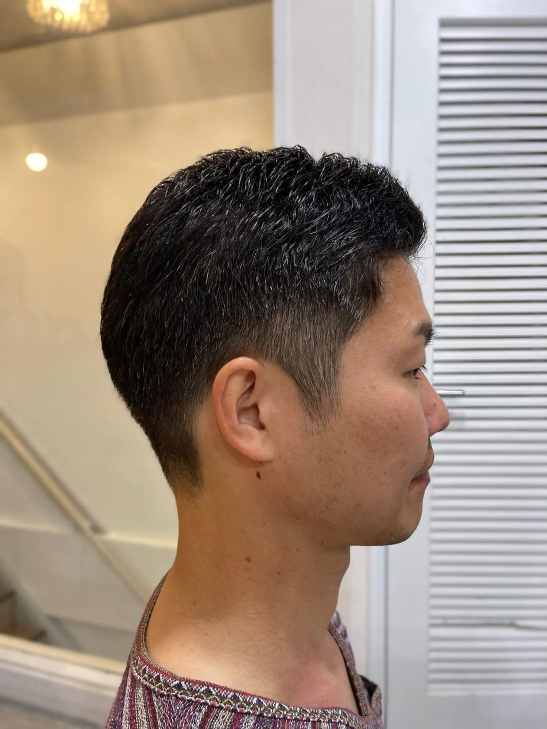 ショート メンズ 刈り上げ ショートヘア 尾野 雅斗のヘアスタイル