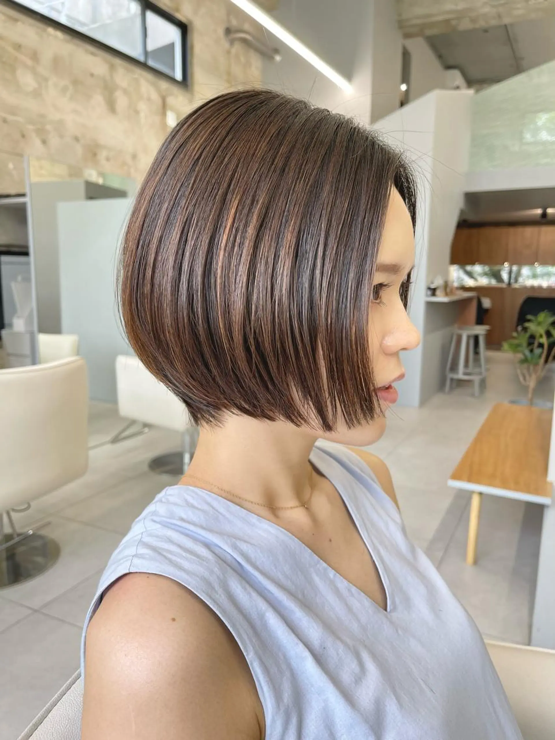 ショート カラー パーマ ショートボブ ボブ ショートヘア トリートメント 酸性ストレート 滝沢 嵩大のヘアスタイル