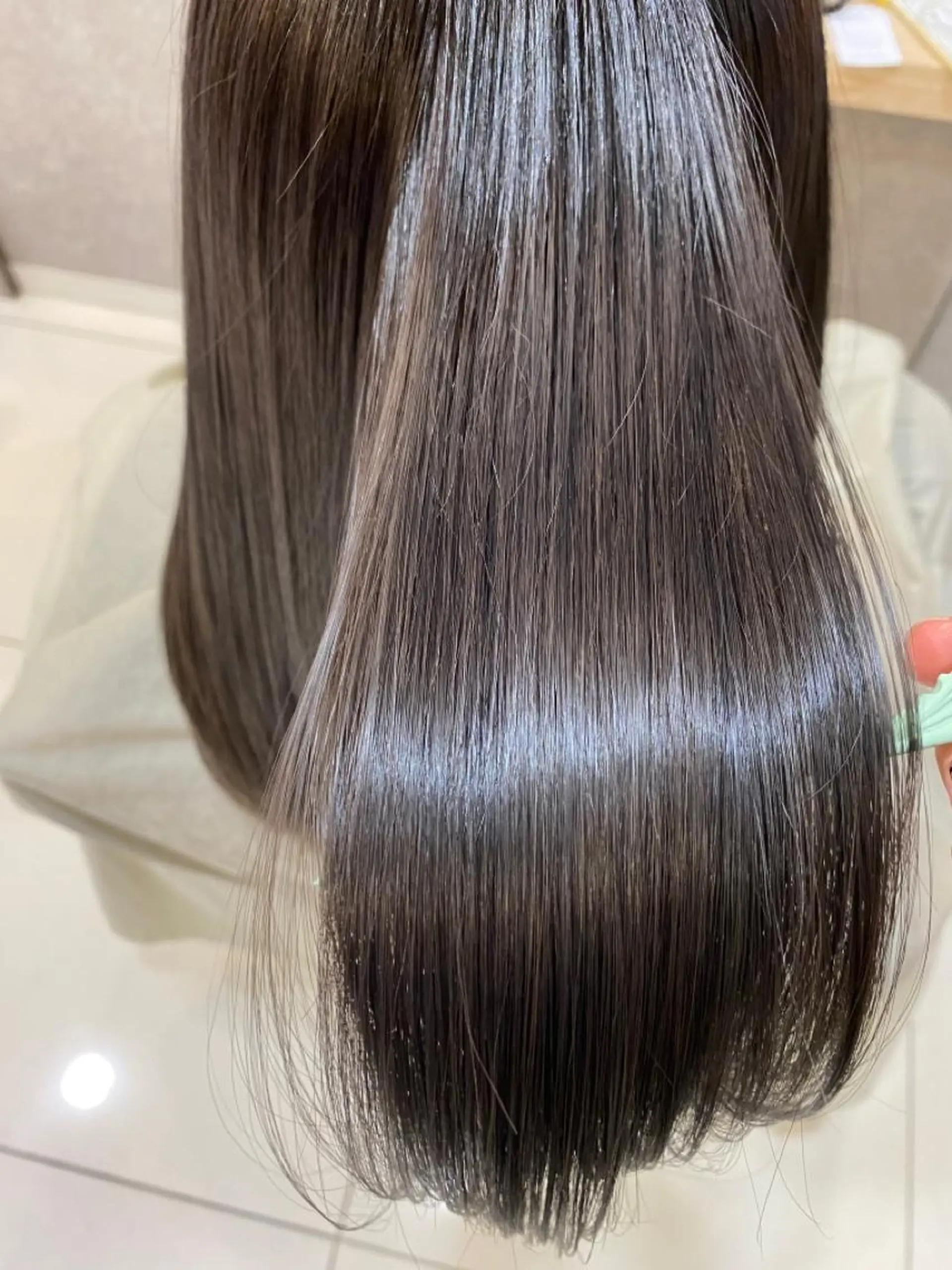 ロング カラー アディクシーカラー アッシュ トリートメント beaute錦糸町 🦖⋆͛yuka💚のヘアスタイル