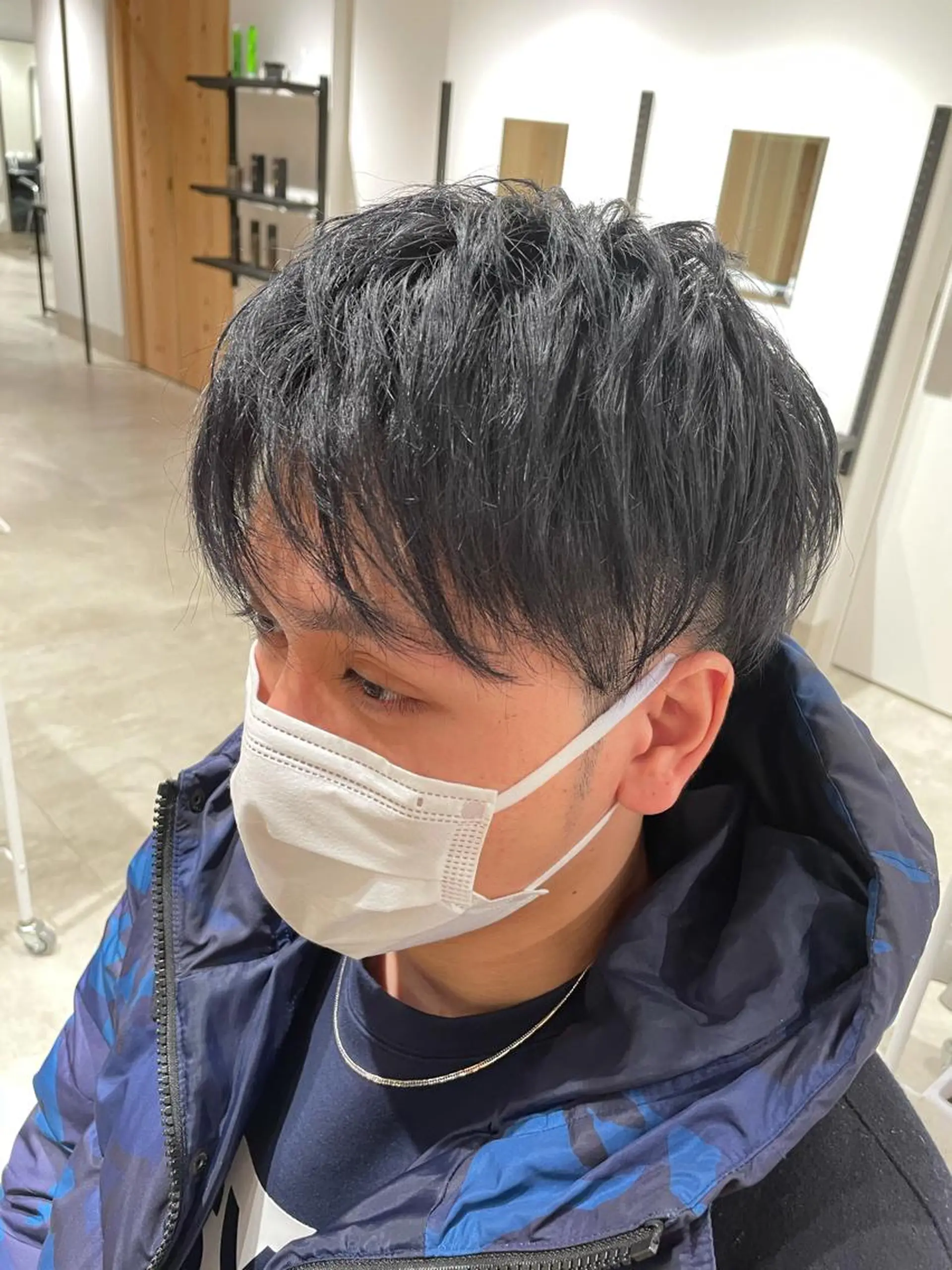 ショート カラー パーマ ヘアアレンジ メンズ パーソナルカラー合わ せたカラー🤍なつみのヘアスタイル