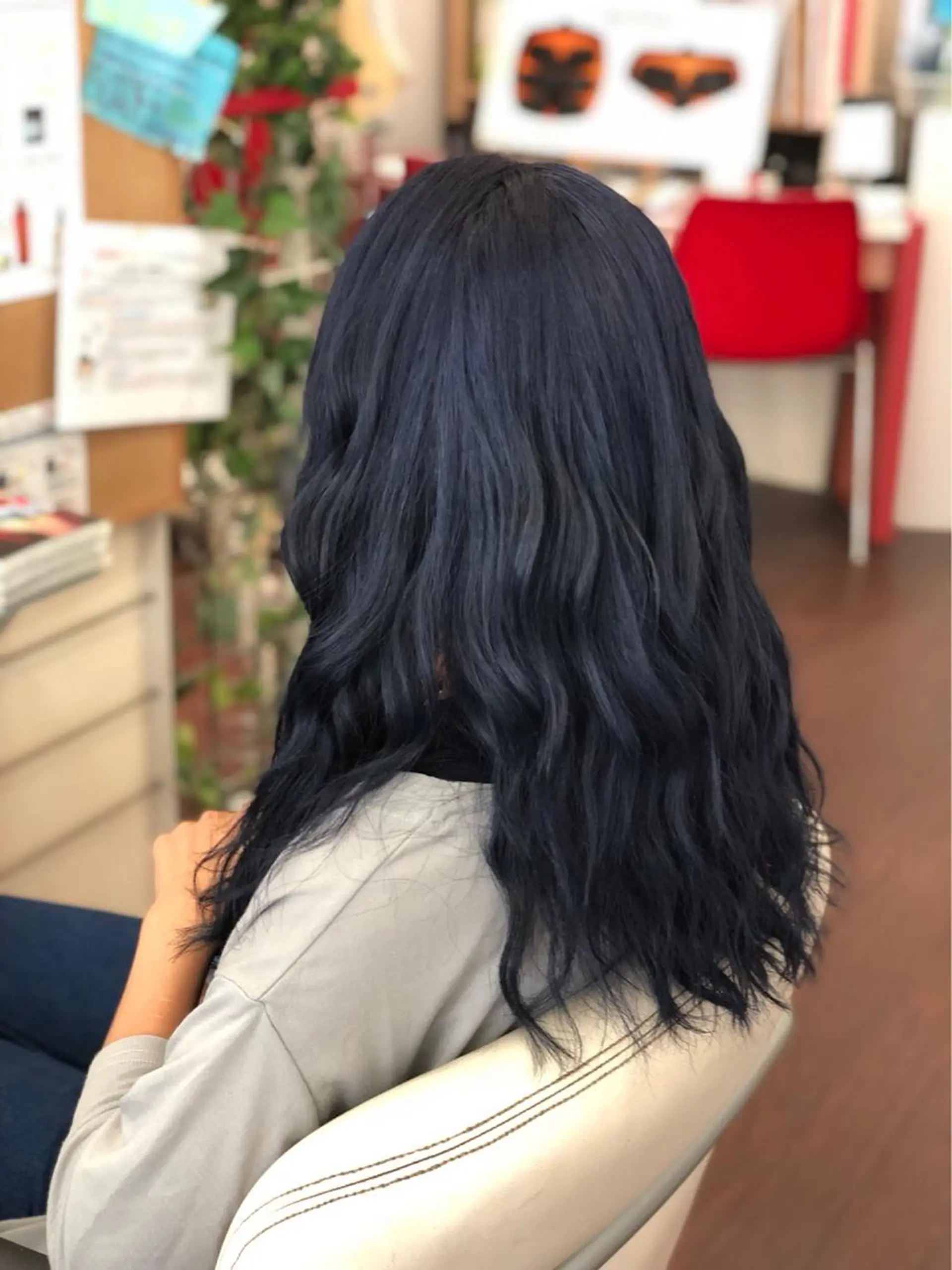 ロング ヘアカラー たけい ゆうきのヘアスタイル