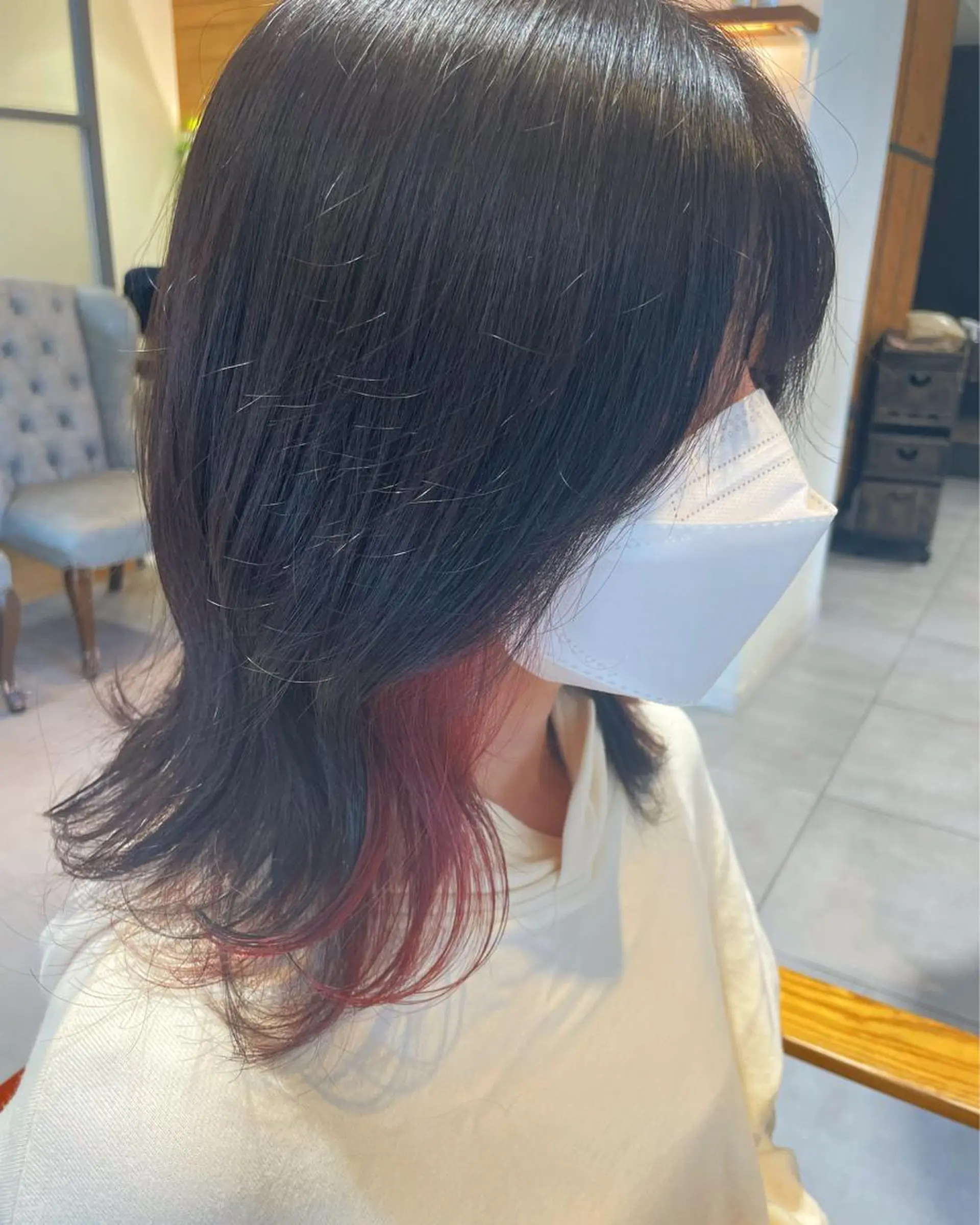 ミディアム カラー カット ヘアカラー トリートメント ヘッドスパ NATSUMI AR.MARAのヘアスタイル