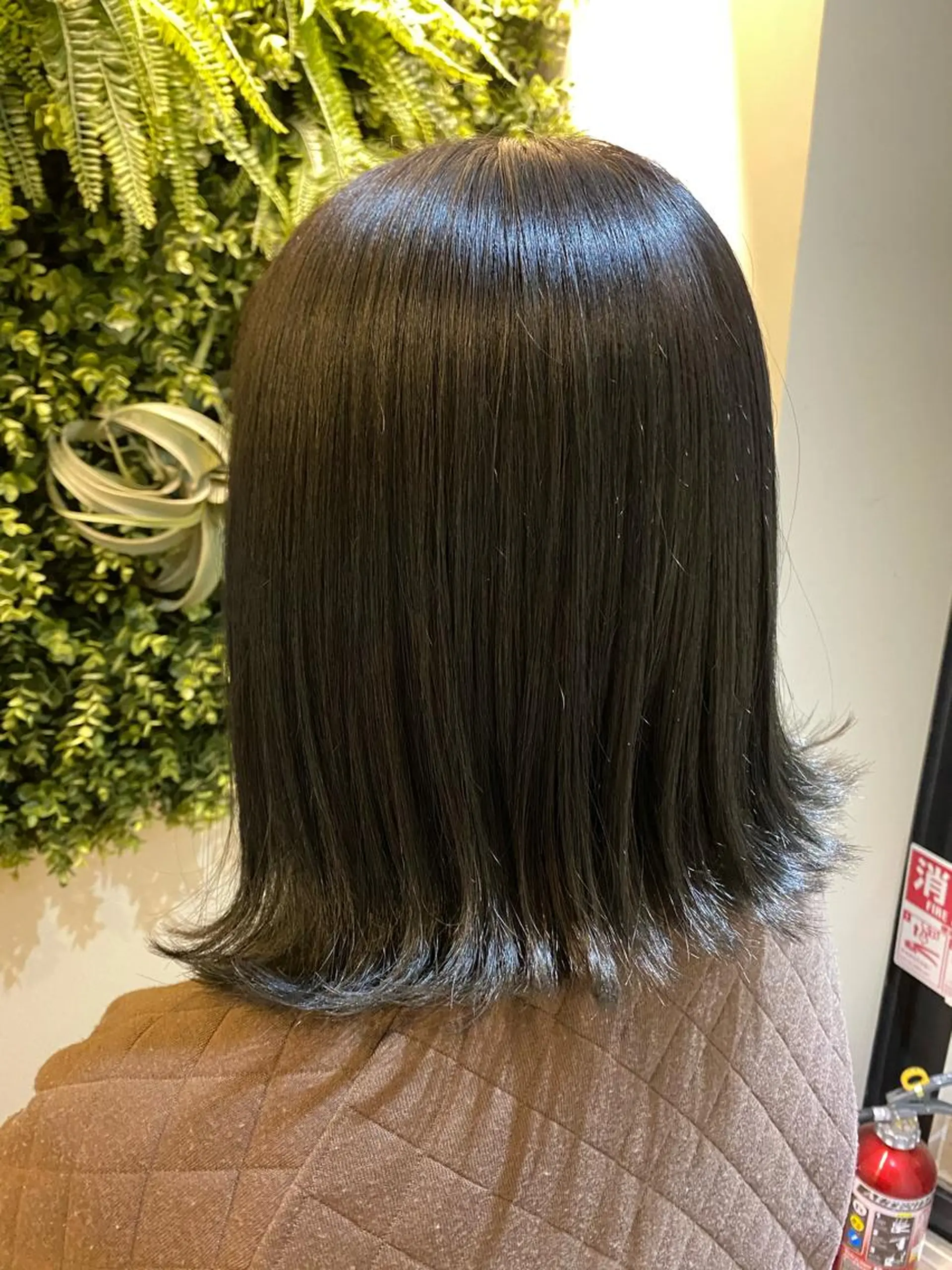 ミディアム 水谷 菜央のヘアスタイル