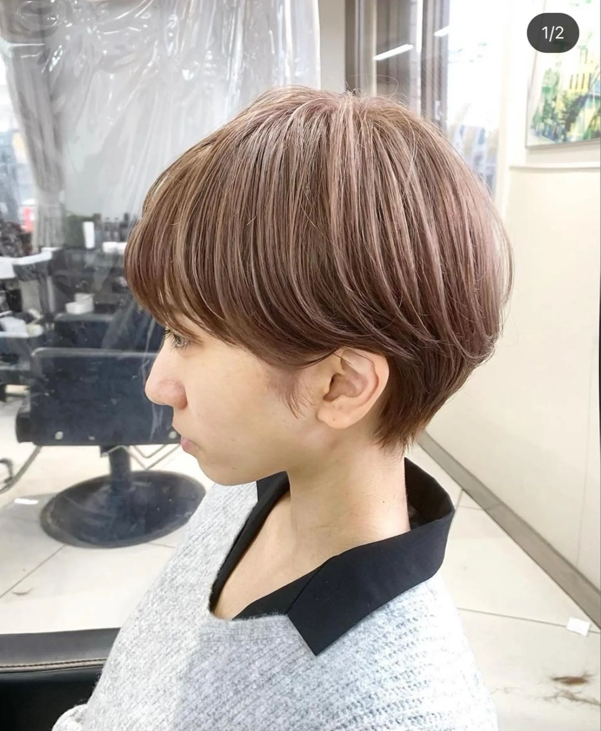 ショート 韓国ハッシュカット/ 新宿/髪質改善/岡崎のヘアスタイル