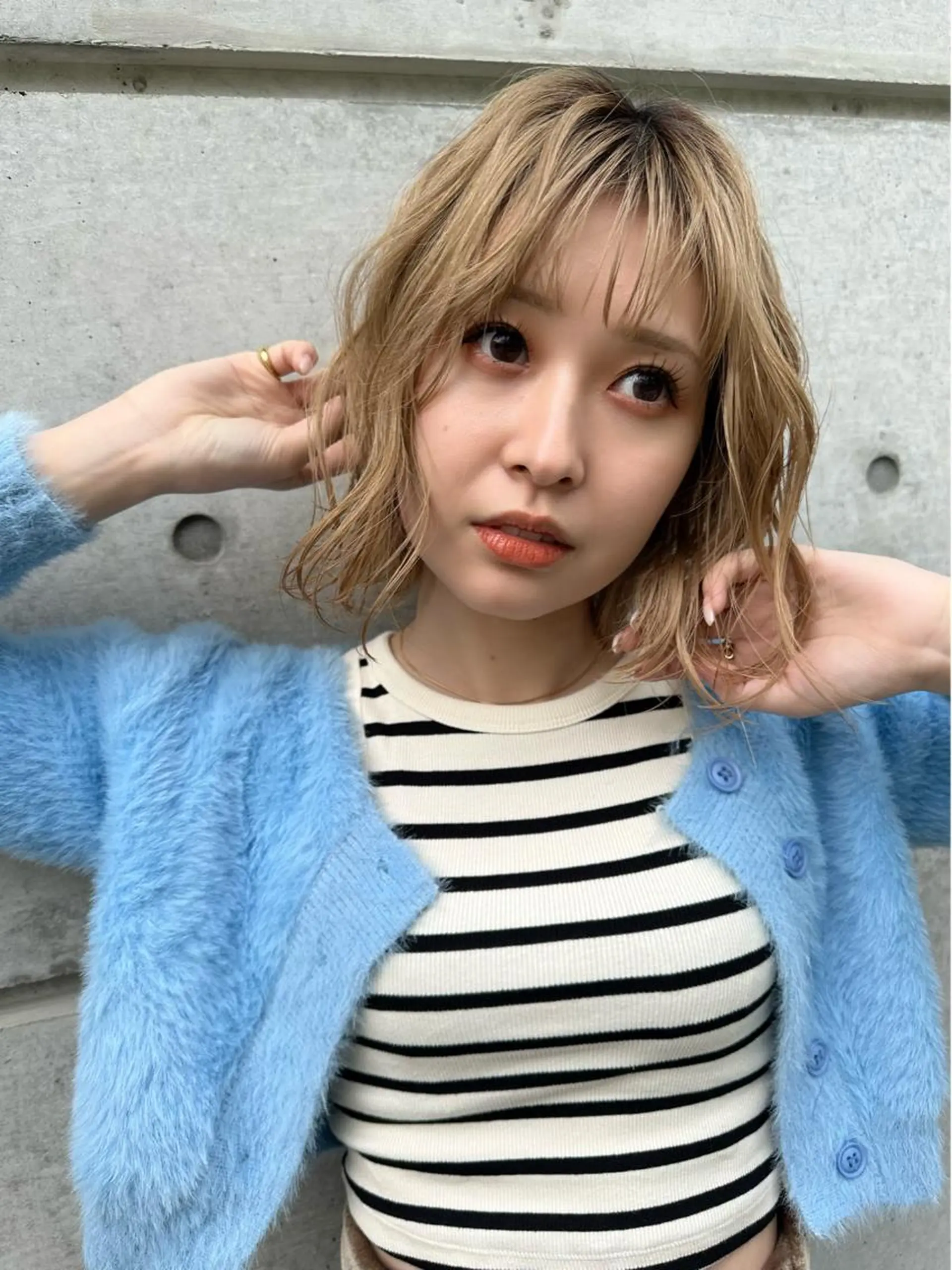 ショート ボブ ショートヘア 小顔カット かえ🩶韓国ボブ🎀 透明感カラー🥣のヘアスタイル