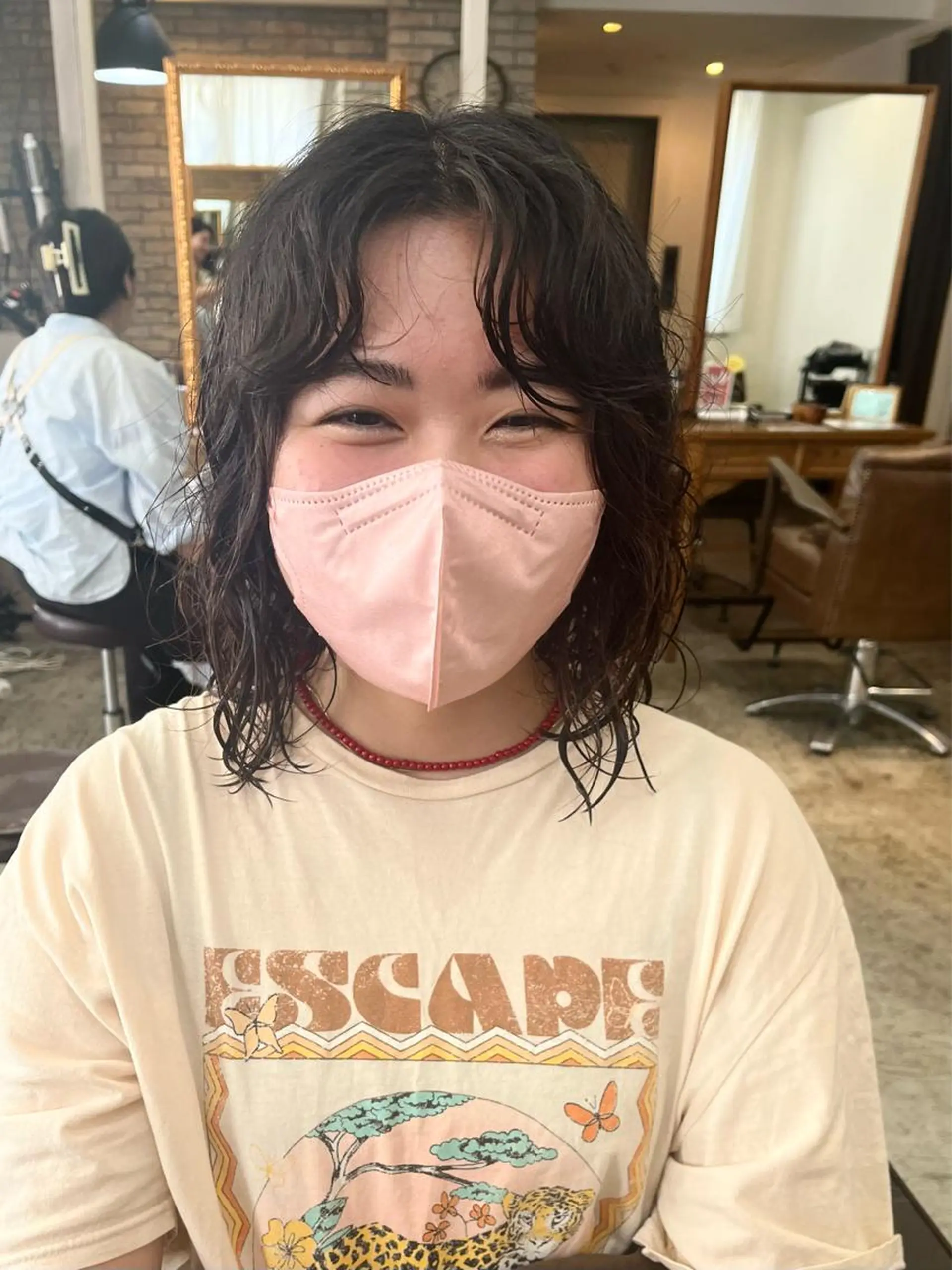 ミディアム カット パーマ ショートスタイル /tomo.のヘアスタイル