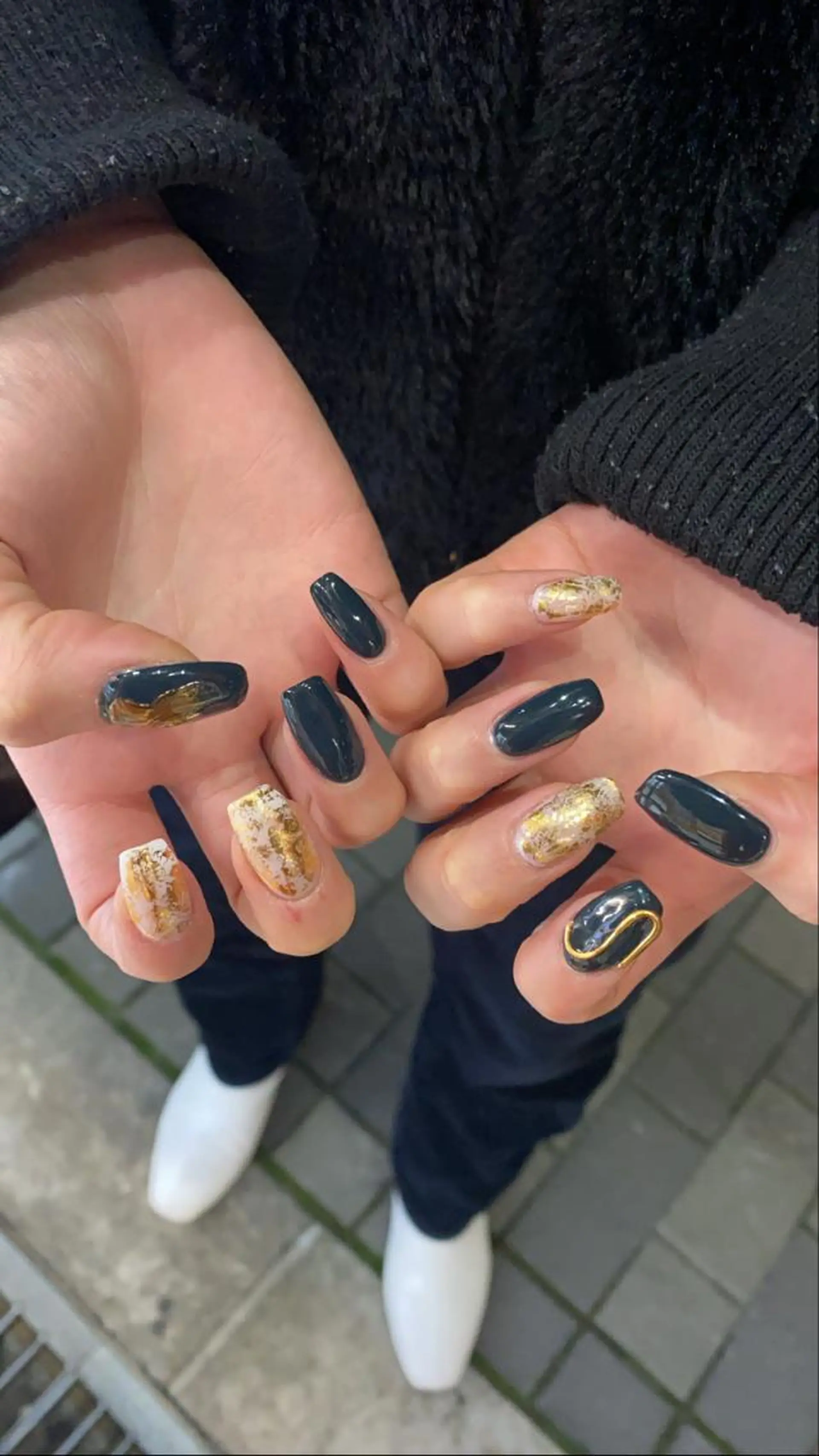 ネイル 成人式 ハンドネイル 梶山 美月のネイルデザイン