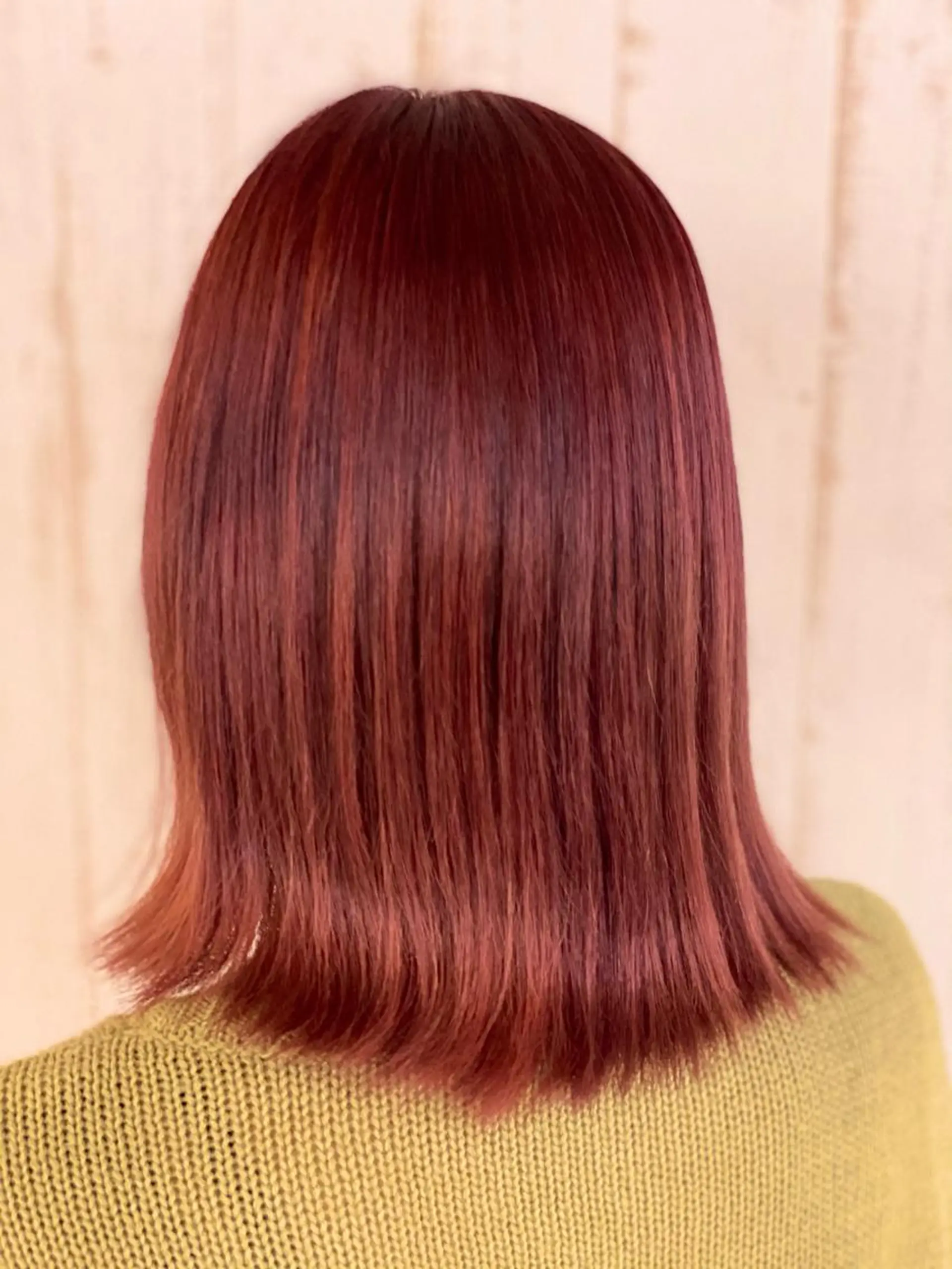 カラー ブリーチ ピンクカラー 米林 遼のヘアスタイル