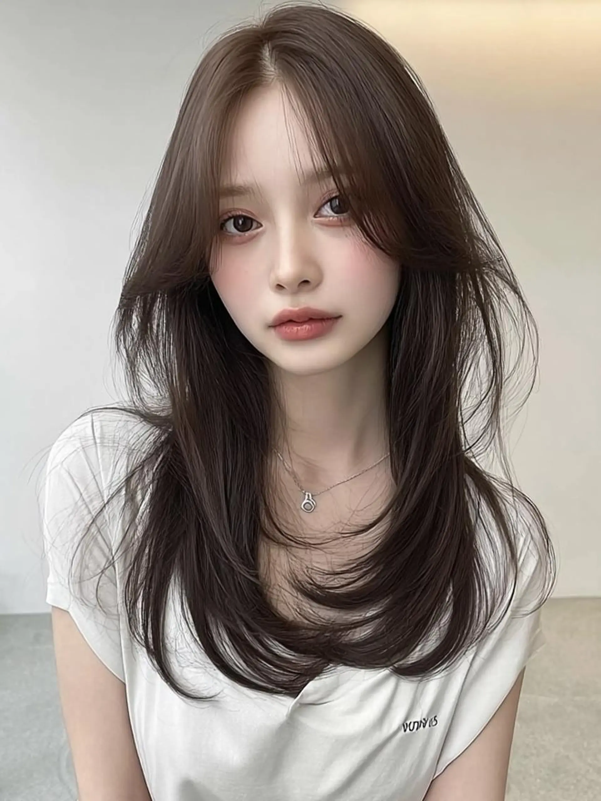 ミディアム 髪質改善 縮毛矯正 カット ヘアカラー 美髪メニュー特化✨️ ひなののヘアスタイル