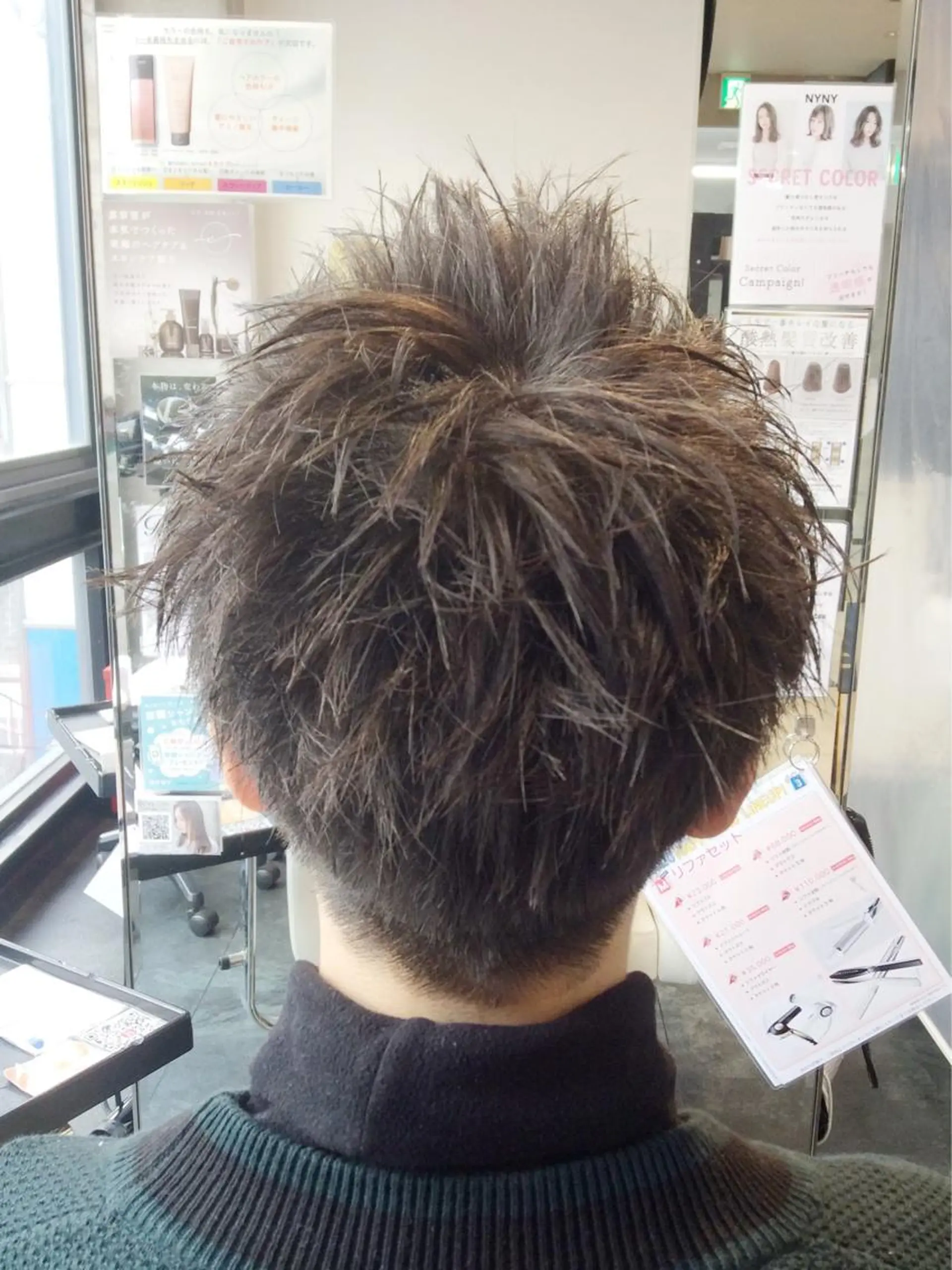 メンズ カット ボブスタイル/ 透明感カラー/八幡のヘアスタイル