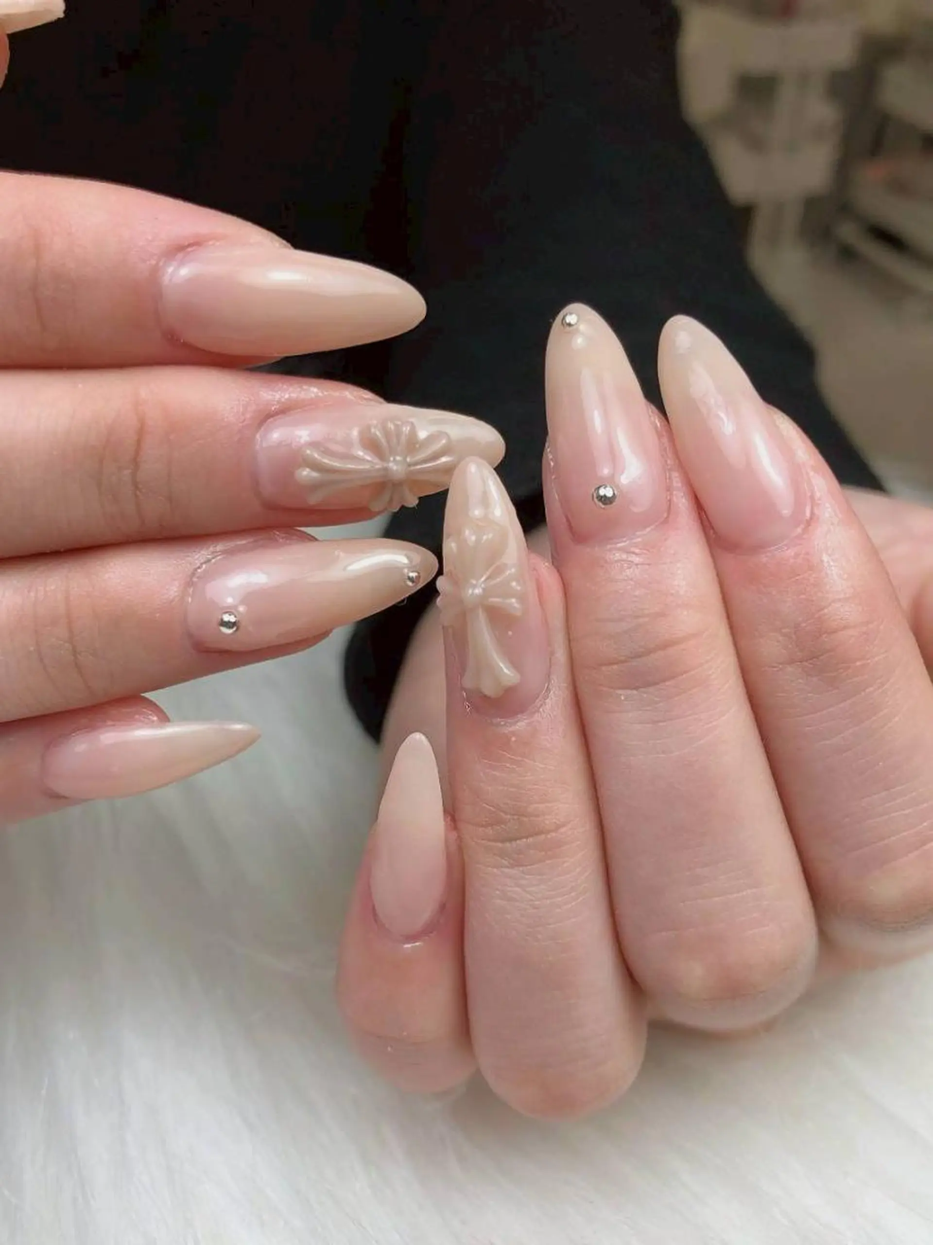 ネイル ジェルネイル 韓国ネイル パラジェル ワンホンネイル MIHANA Jr Nailistのネイルデザイン