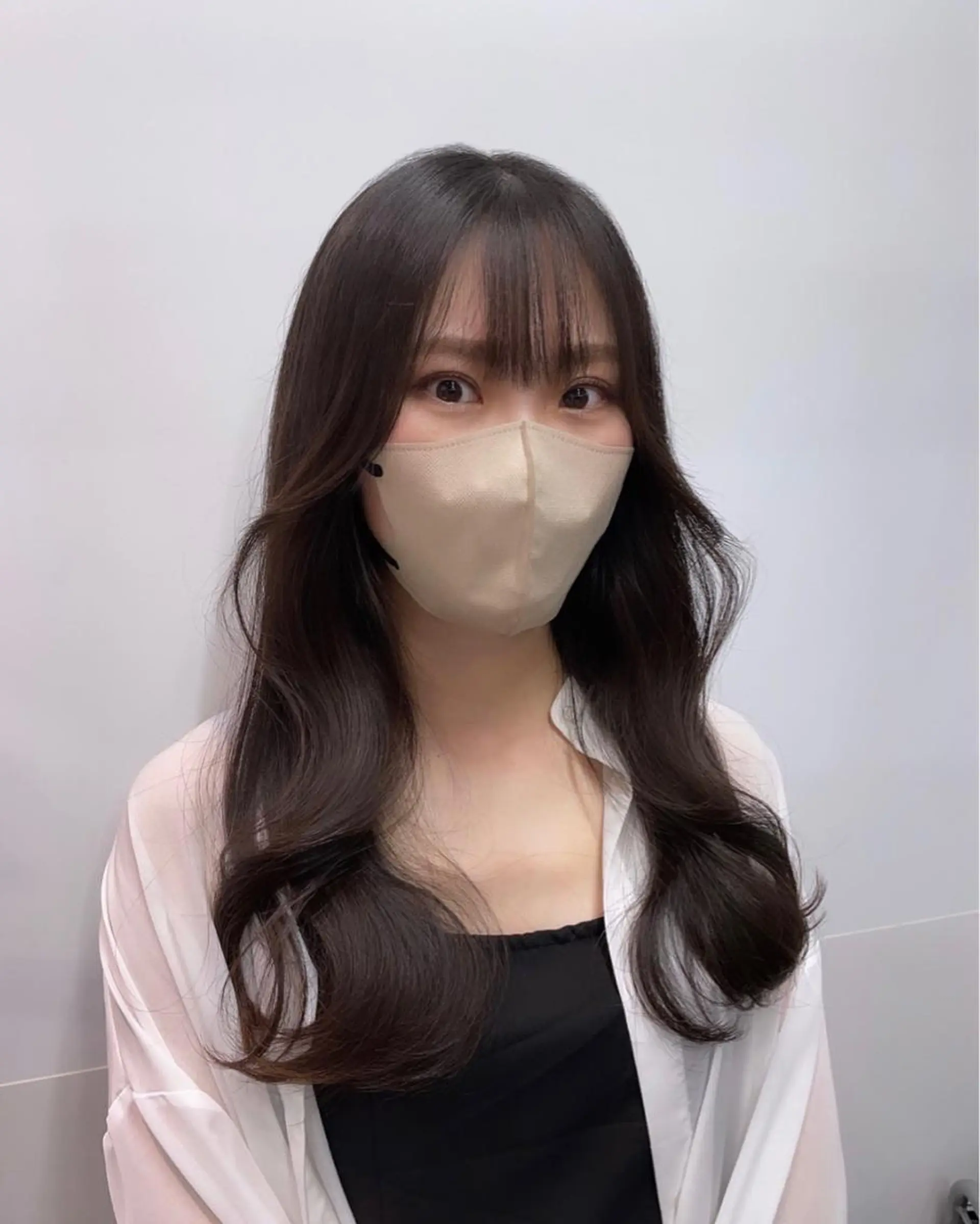 ミディアム カラー 韓国ヘア 店長NEGIのヘアスタイル