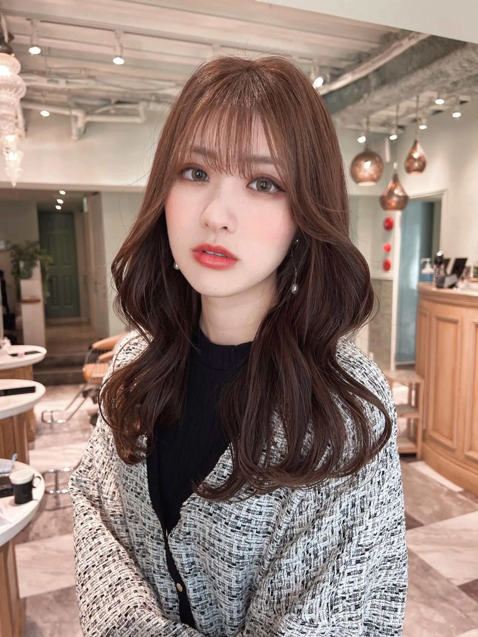 ロング カラー カット ヘアカラー トリートメント レイヤーカット/ 顔周り 五島巨幹のヘアスタイル