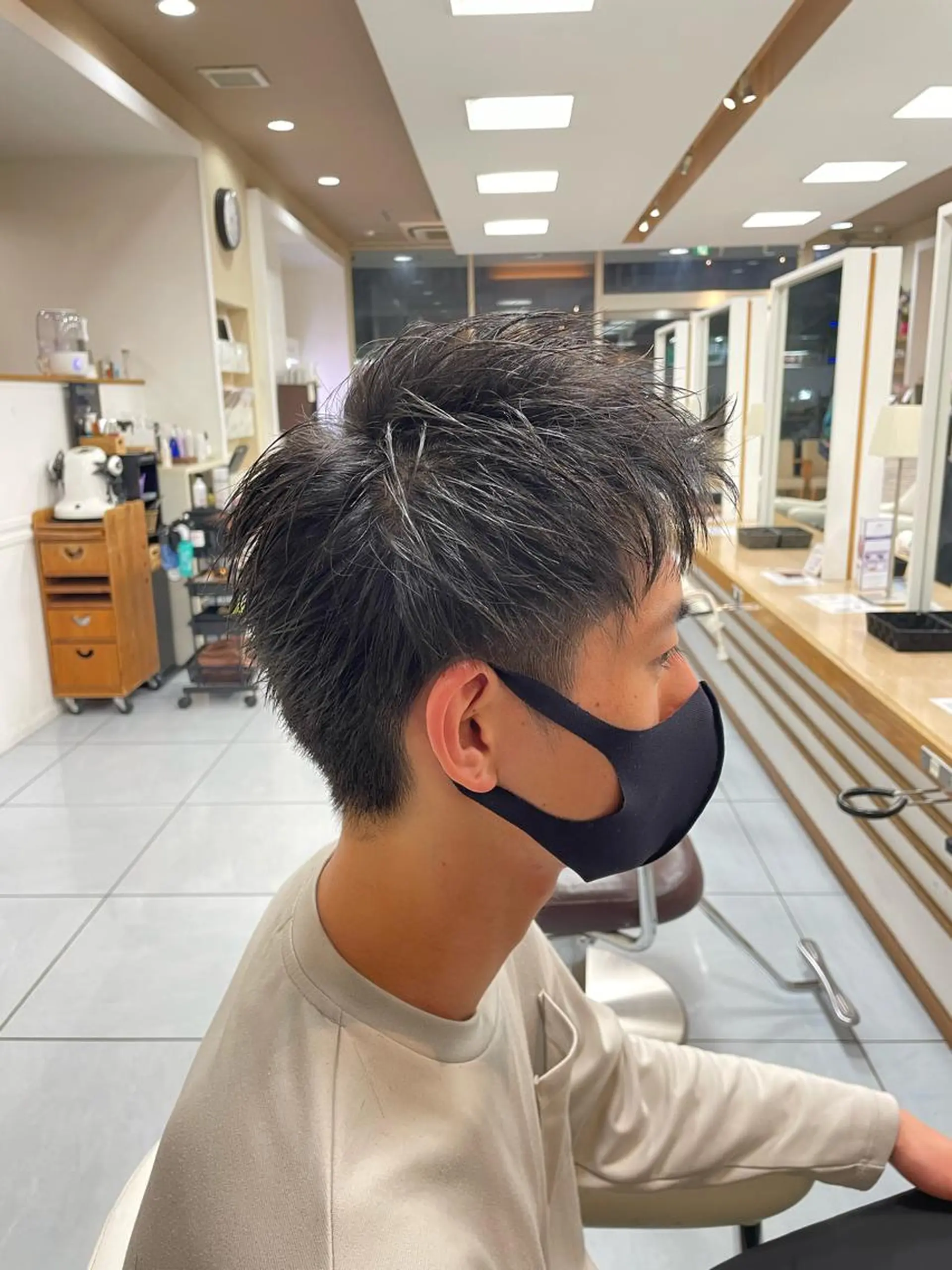 セミロング ヘアアレンジ メンズ アップバング フェードカット メンズハイライト メンズメッシュ マッシュ カット 🔮メンズ縮毛矯正 メンズパーマ💎竹永のヘアスタイル