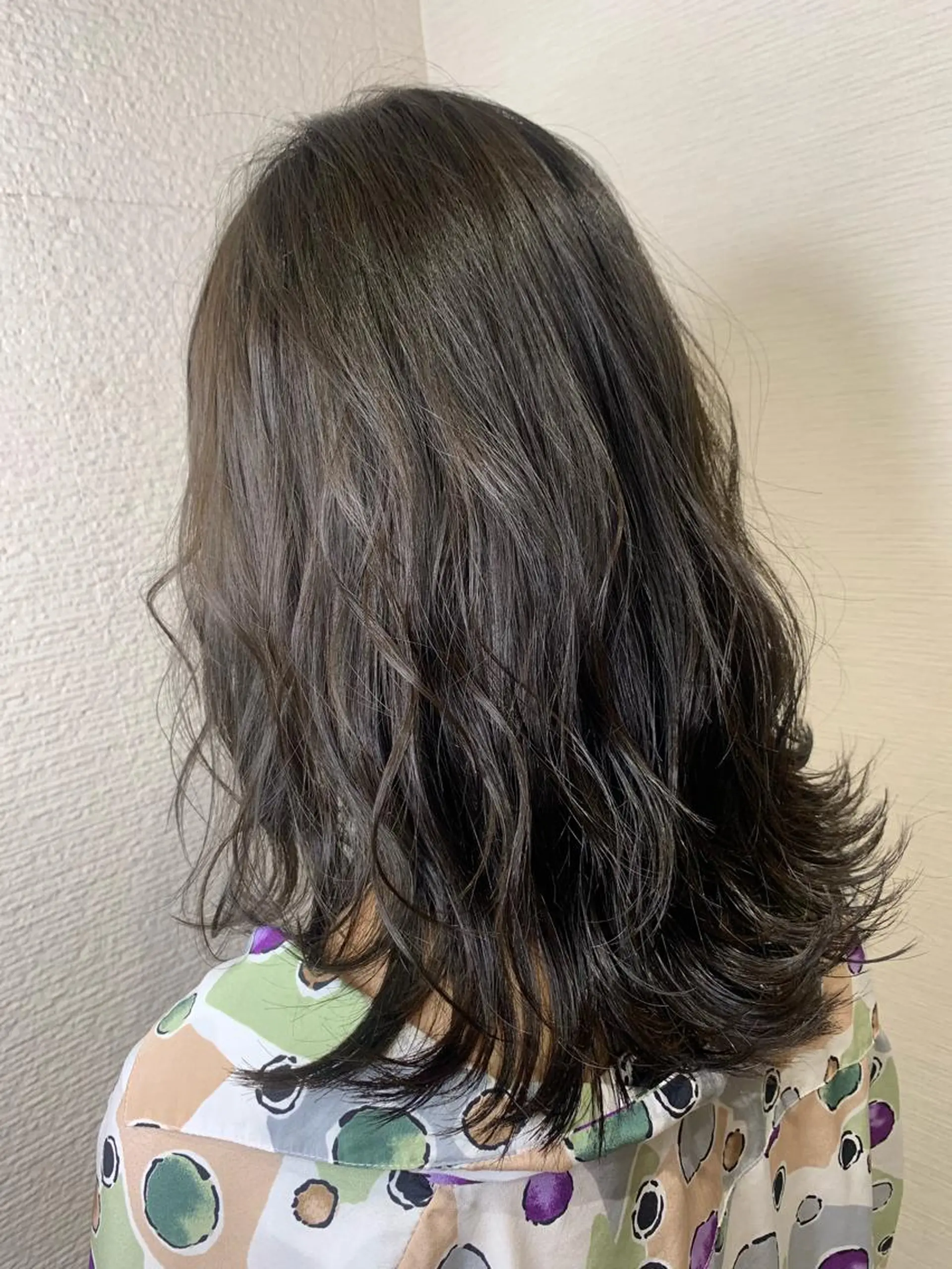 セミロング カラー グレージュ ヘアカラー トリートメント REM【阿佐ヶ谷】 MEGUのヘアスタイル