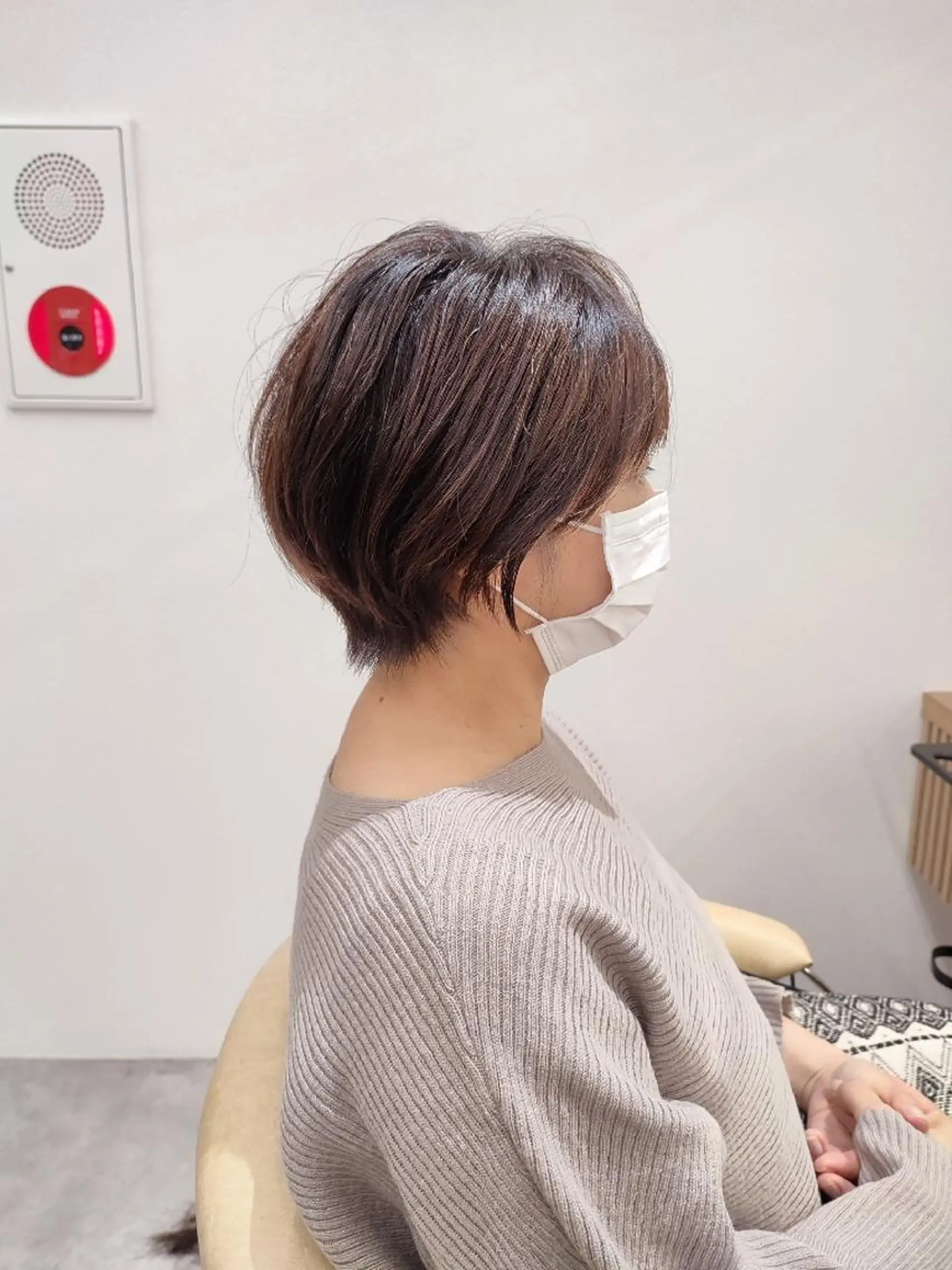 ショート 丸みショート ショートヘア 【似合わせ・レイヤー ・パーマ】海気のヘアスタイル