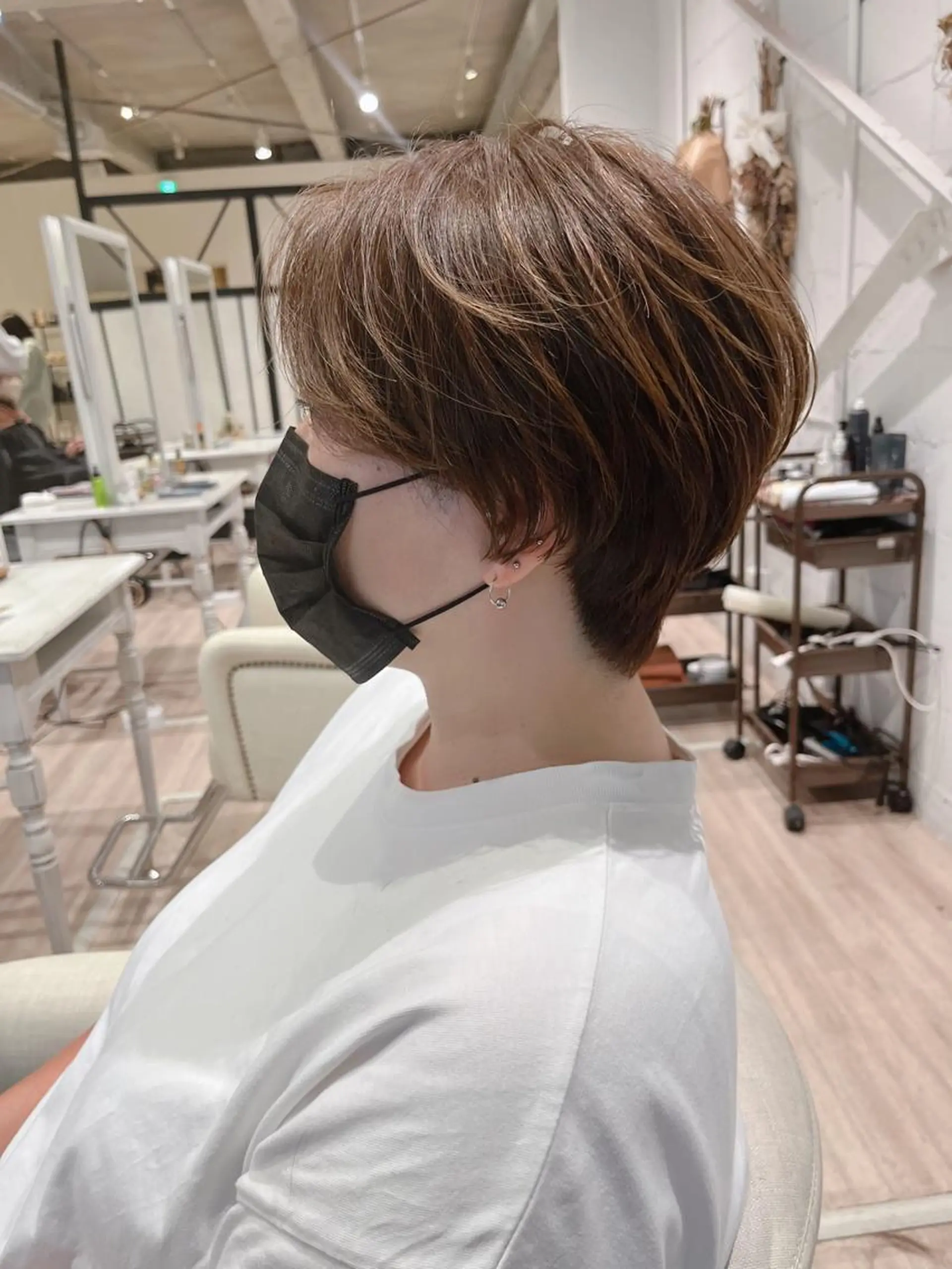 ショート ショート/ボブ パーマ/中原のヘアスタイル