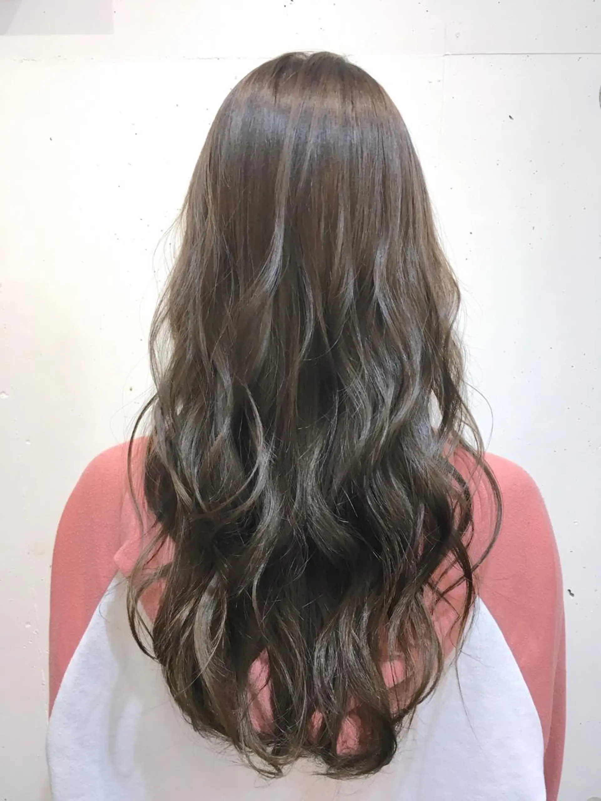 ロング カラー グレージュ ヘアカラー トリートメント ヘアセット yoshi ☆のヘアスタイル