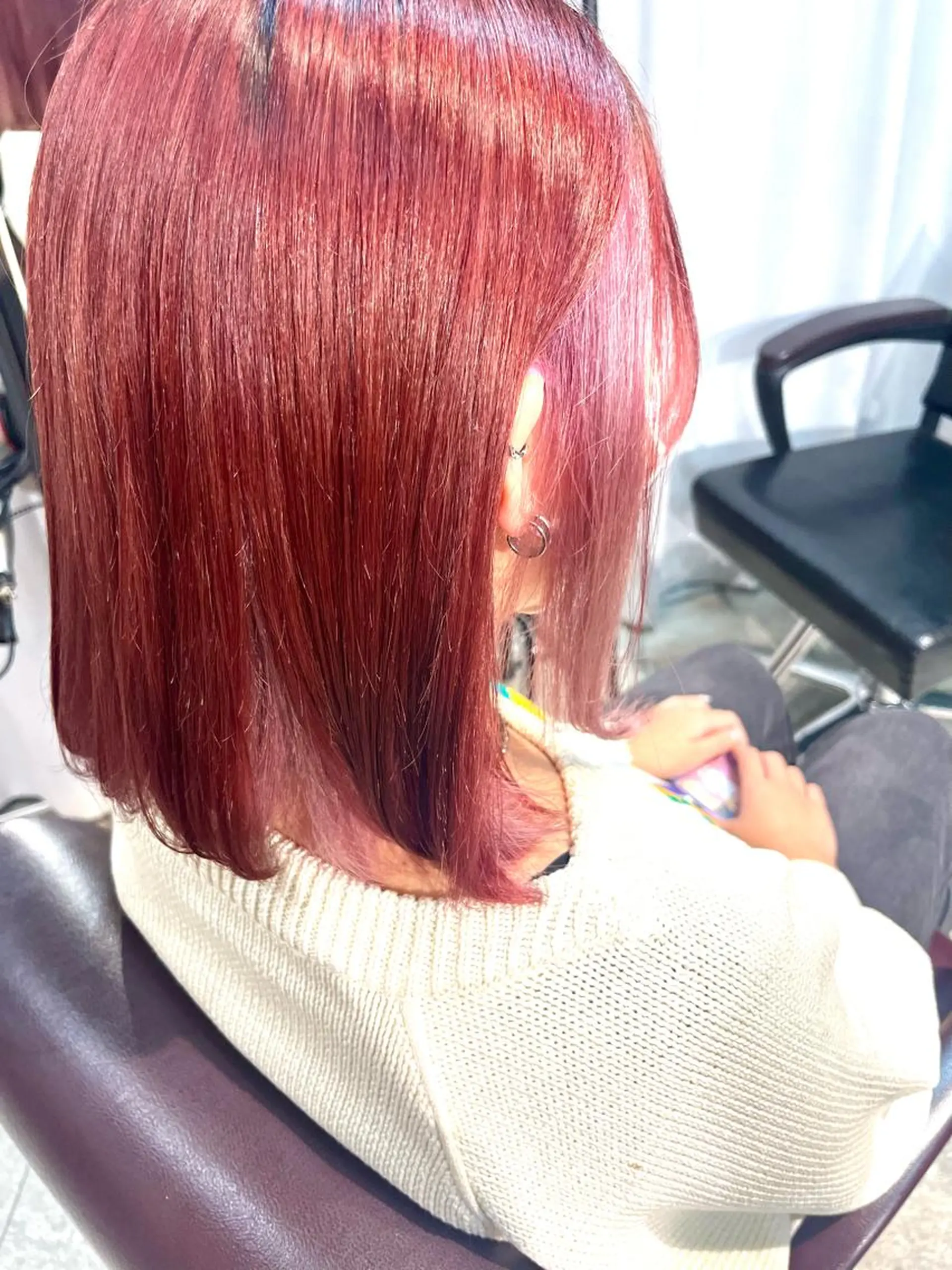 ミディアム カラー ヘアカラー トリートメント ヘアセット 🎀透明感 カラー🎀ミズキのヘアスタイル