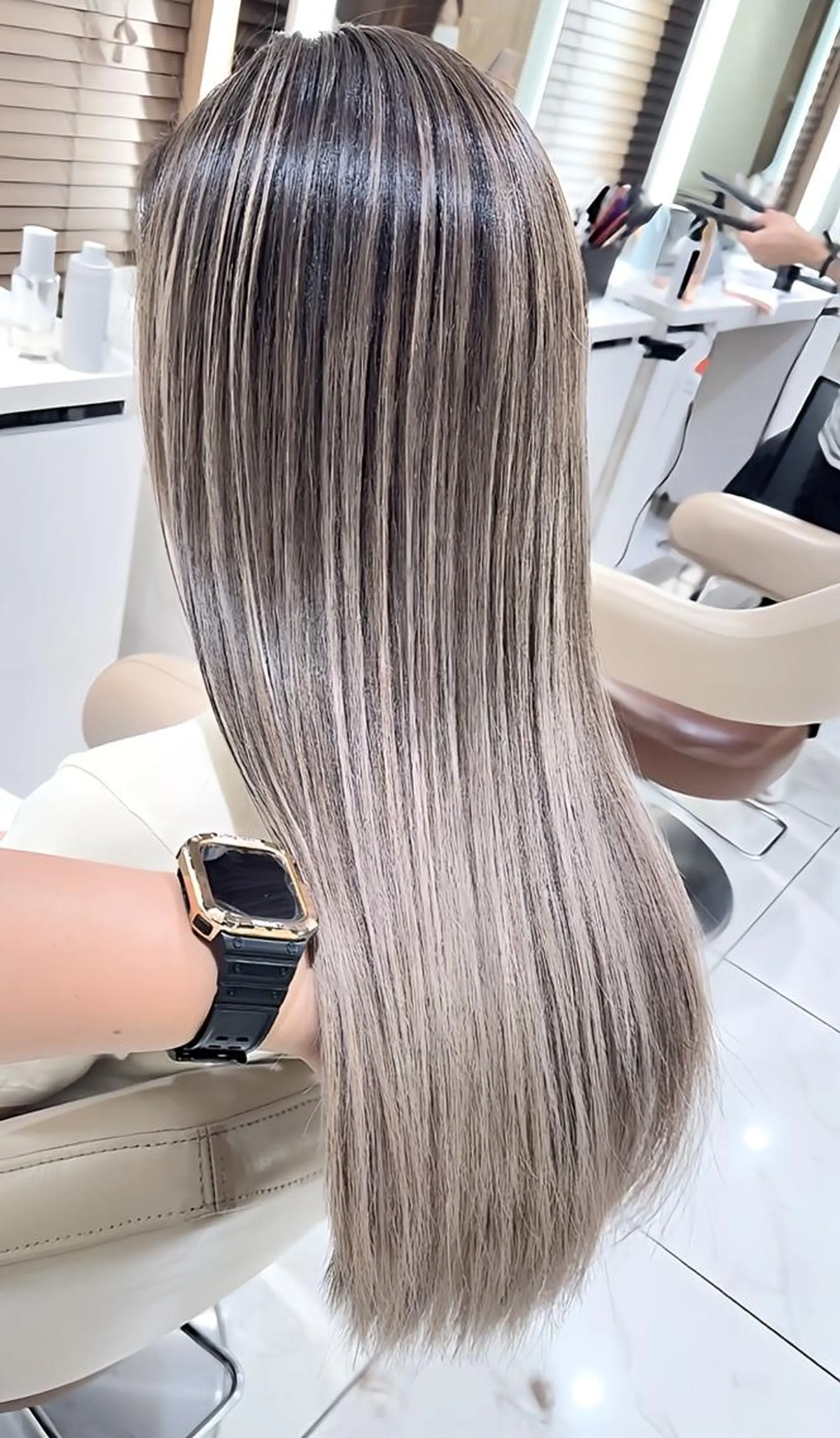 ロング 髪質改善 トリートメント トリートメント ヘッドスパ 髪質改善/縮毛矯正 /カラー/篠塚菜々子のヘアスタイル