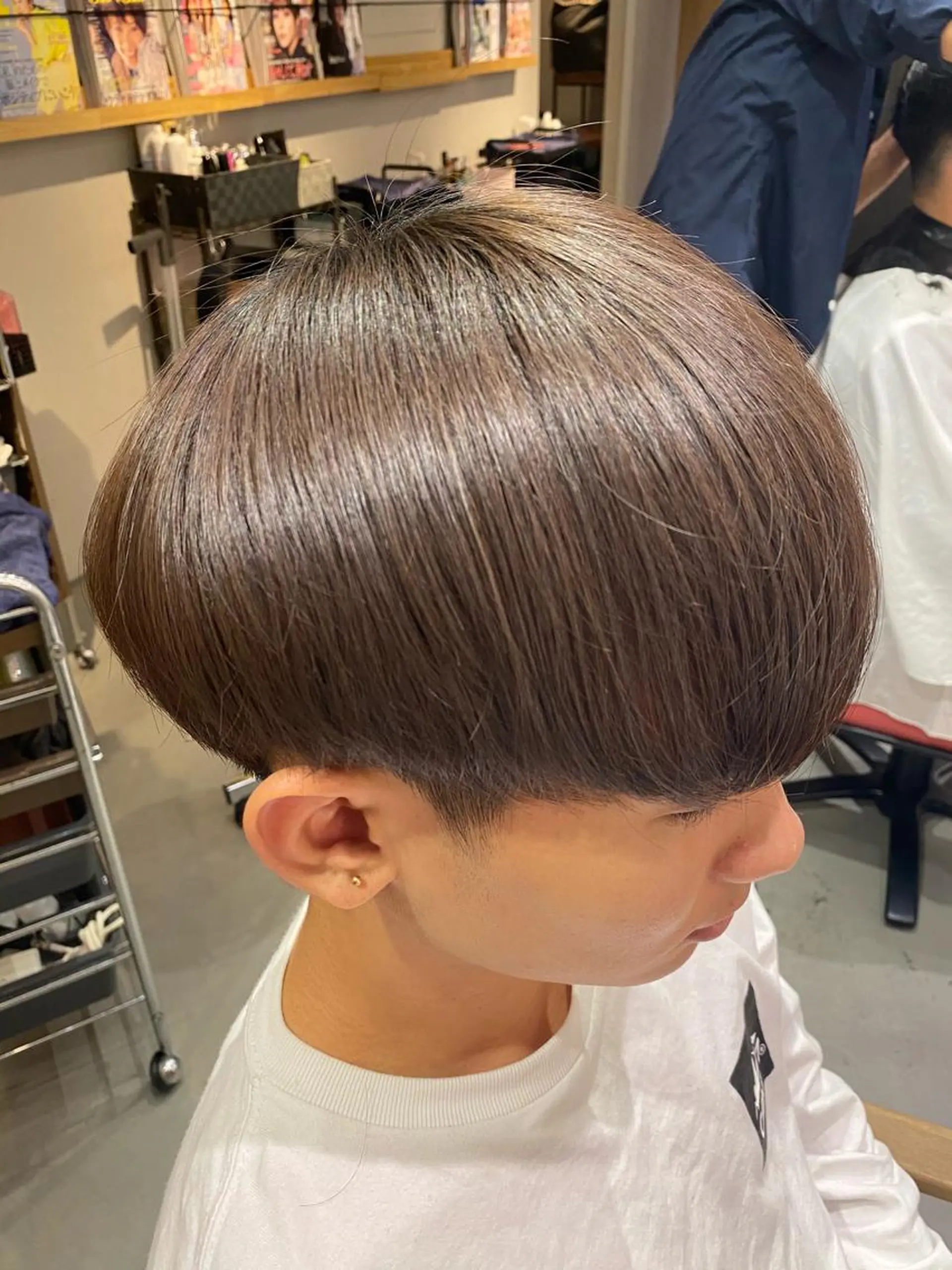 ショート メンズ カット 縮毛矯正 梅田茶屋町メンズ 専門美容師 山元一平のヘアスタイル