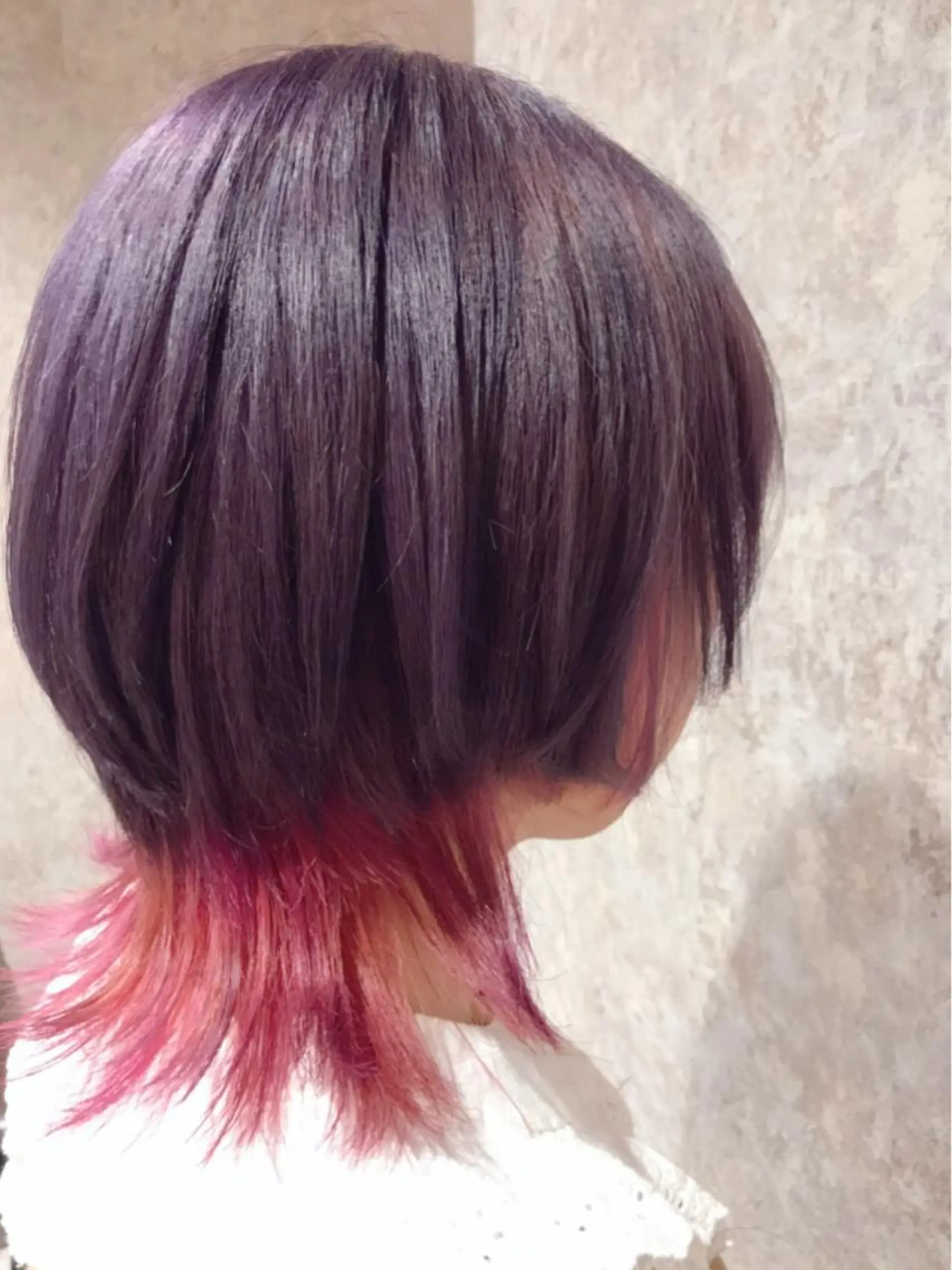 ショート カラー ラベンダーカラー ピンクカラー Blanco Color&Careのヘアスタイル