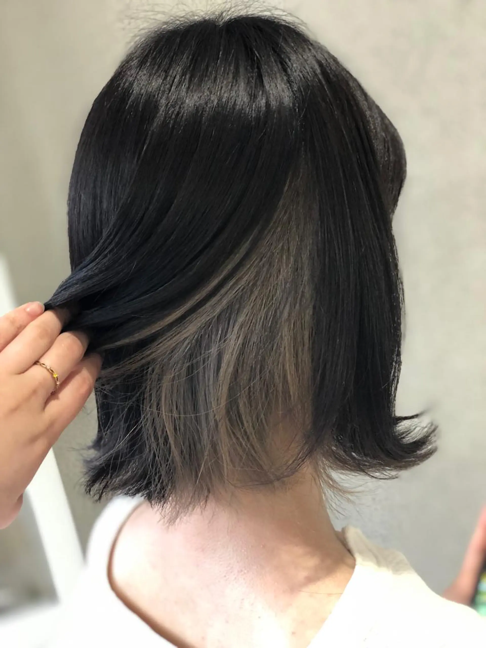 ミディアム ヘアカラー 阿部 美咲のヘアスタイル