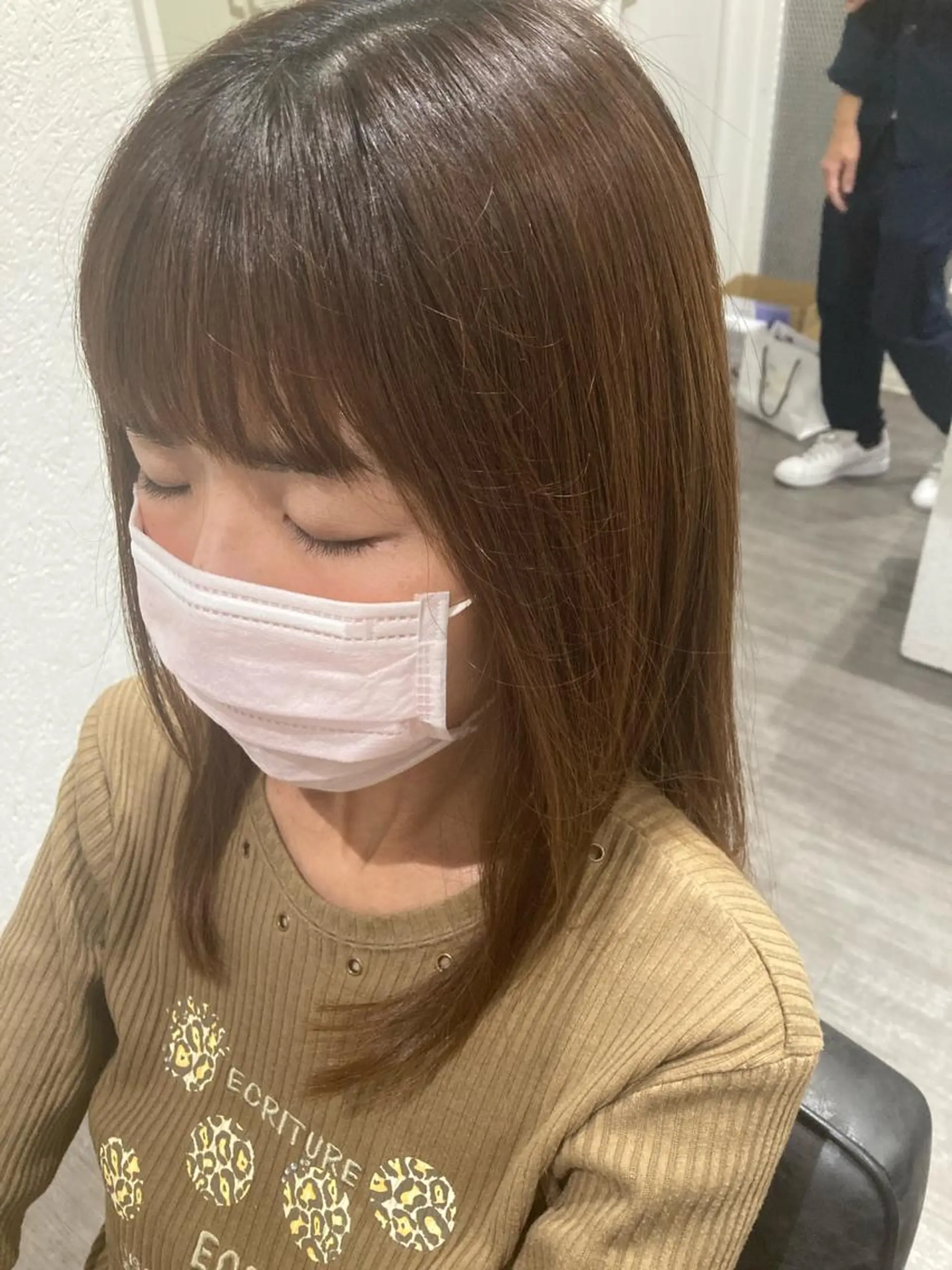 セミロング ミルクティー量産💙 💙ブリーチ特化💙のヘアスタイル