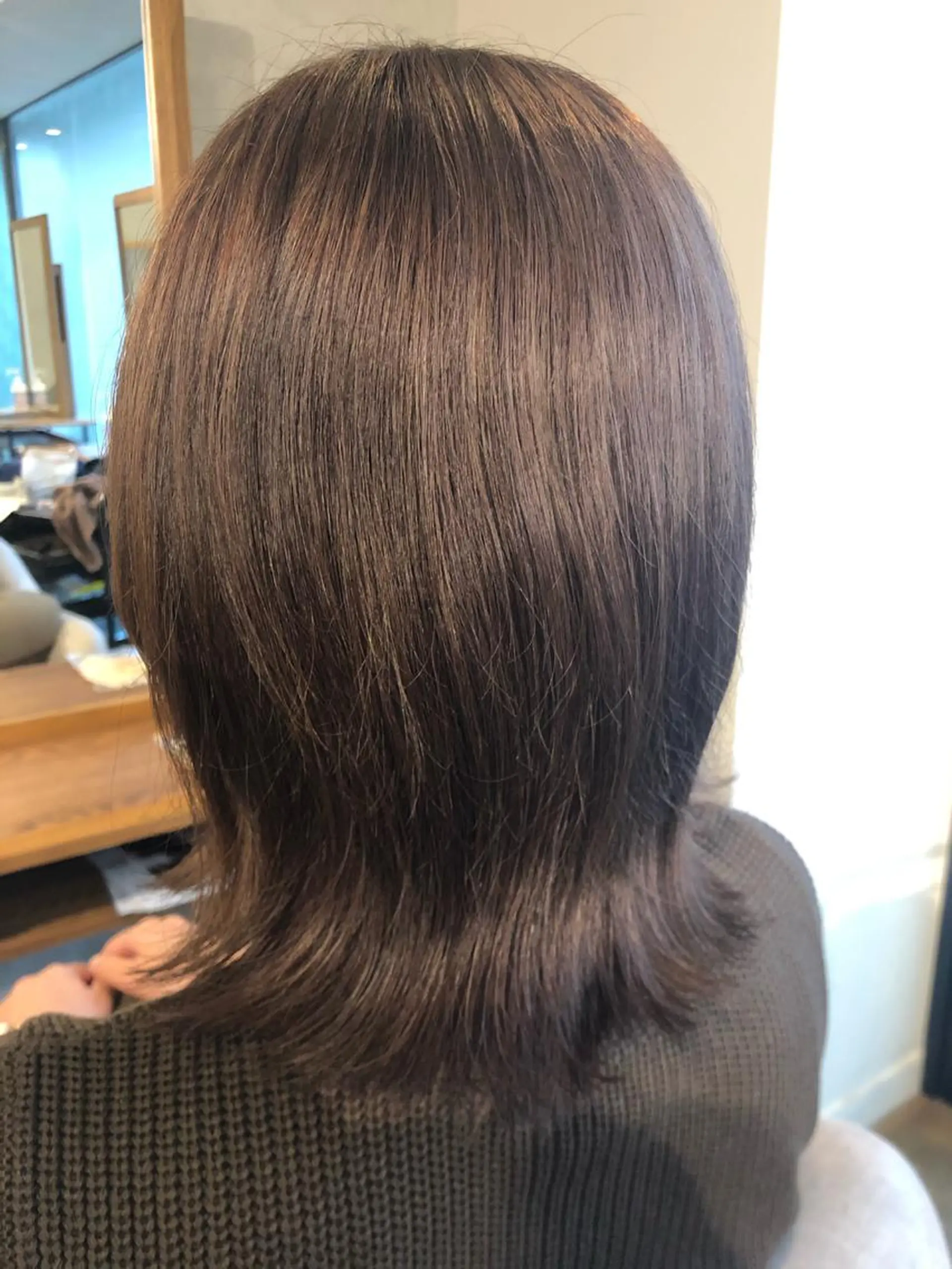 ミディアム カラー ベージュカラー ラベンダーカラー ラベンダーベージュ Hair&Make Nahoのマツエク・マツパデザイン