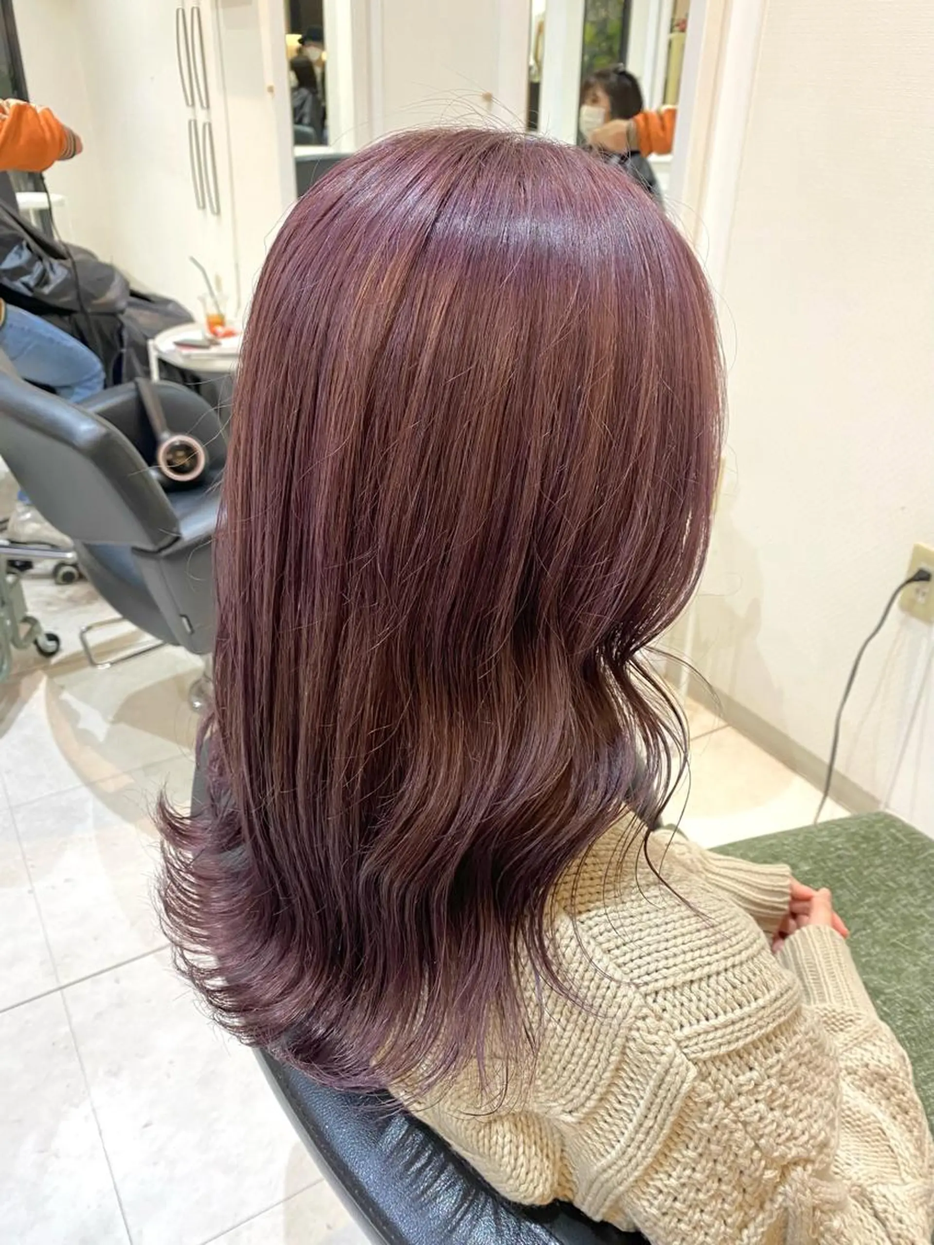 ロング カラー ラベンダーカラー ピンクカラー ピンクラベンダー くさかみさき🌼暖色 /耳つぼ/オタク🌼のヘアスタイル