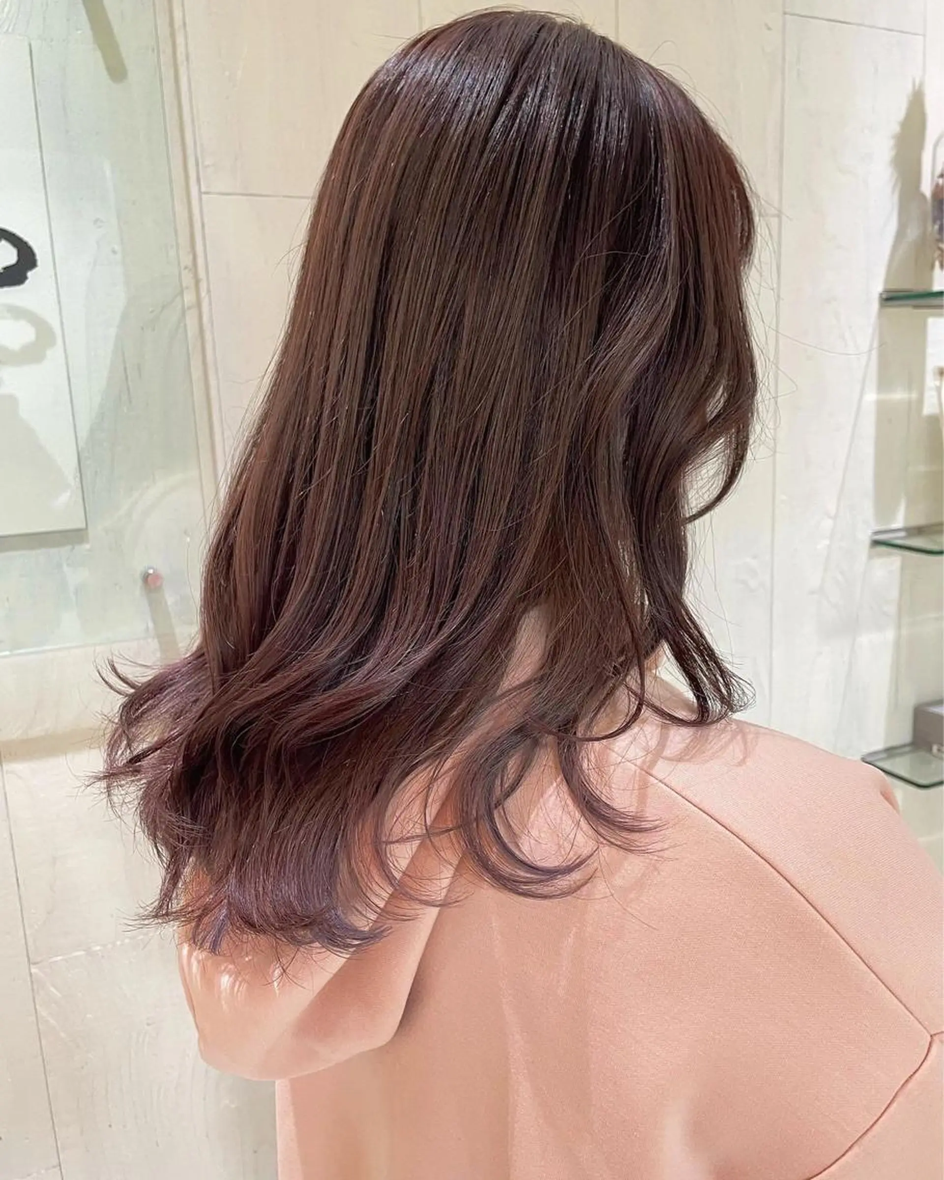 セミロング カラー アッシュ ブルーカラー 透明感カラー ピンクカラー 外国人風カラー カット ヘアカラー トリートメント 河合秀明/ショート /ボブ/レイヤーのヘアスタイル