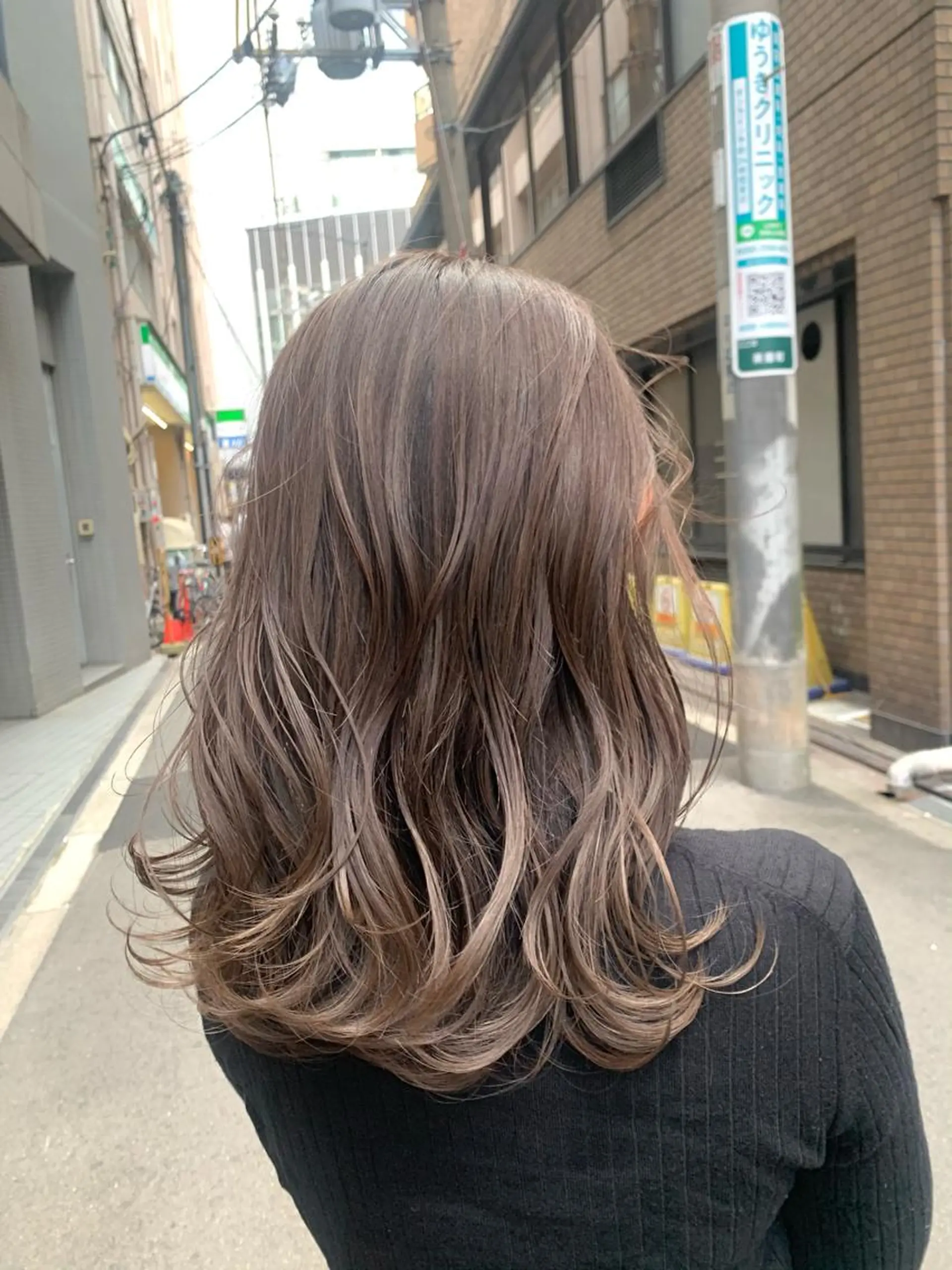 セミロング ヘアカラー トリートメント 酸性ストレート/ブリ ーチなし/中村 匠のヘアスタイル