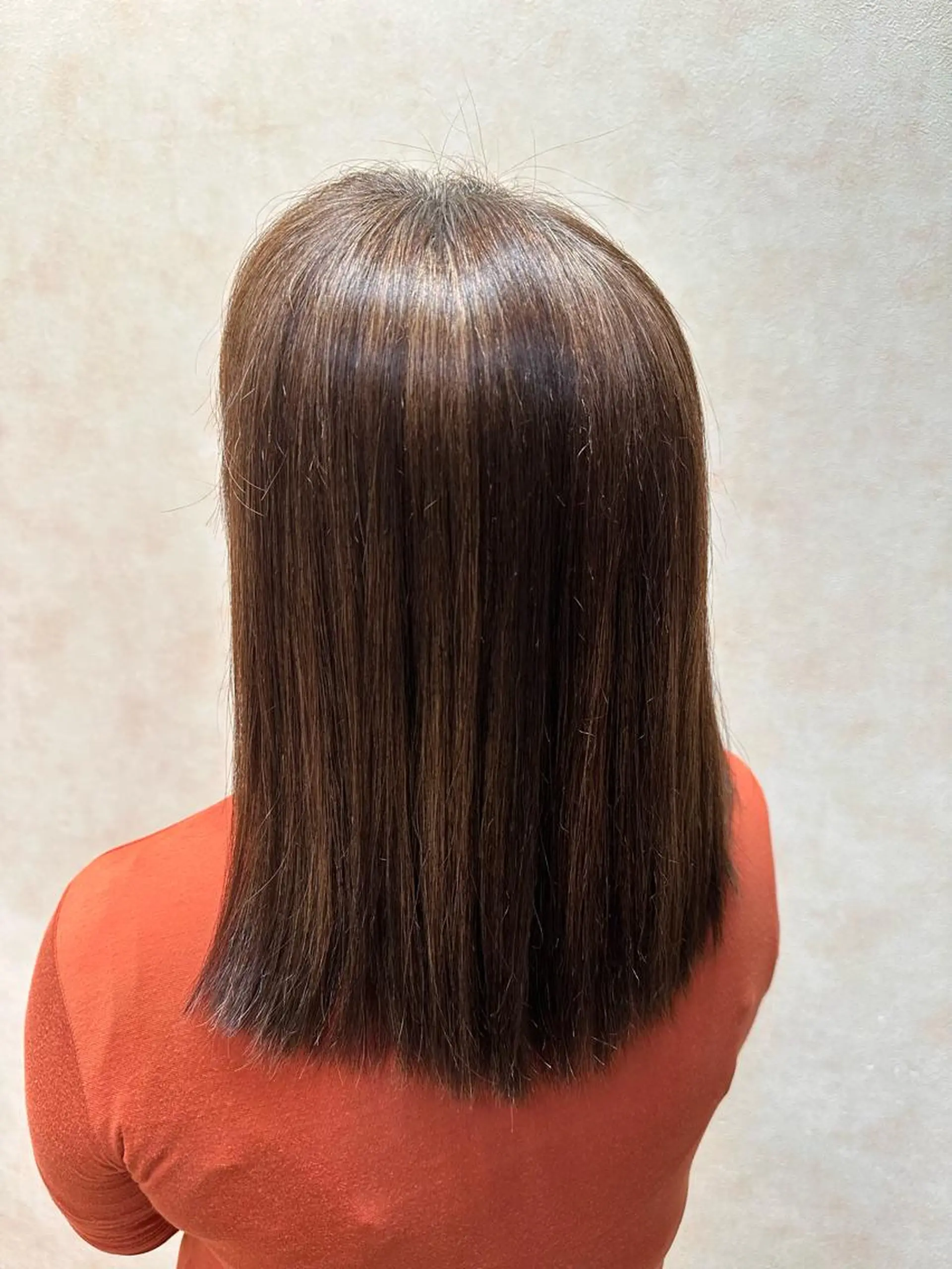 セミロング パーマ 縮毛矯正 縮毛矯正 アメイジングヘアー 千歳店　福嶋のヘアスタイル
